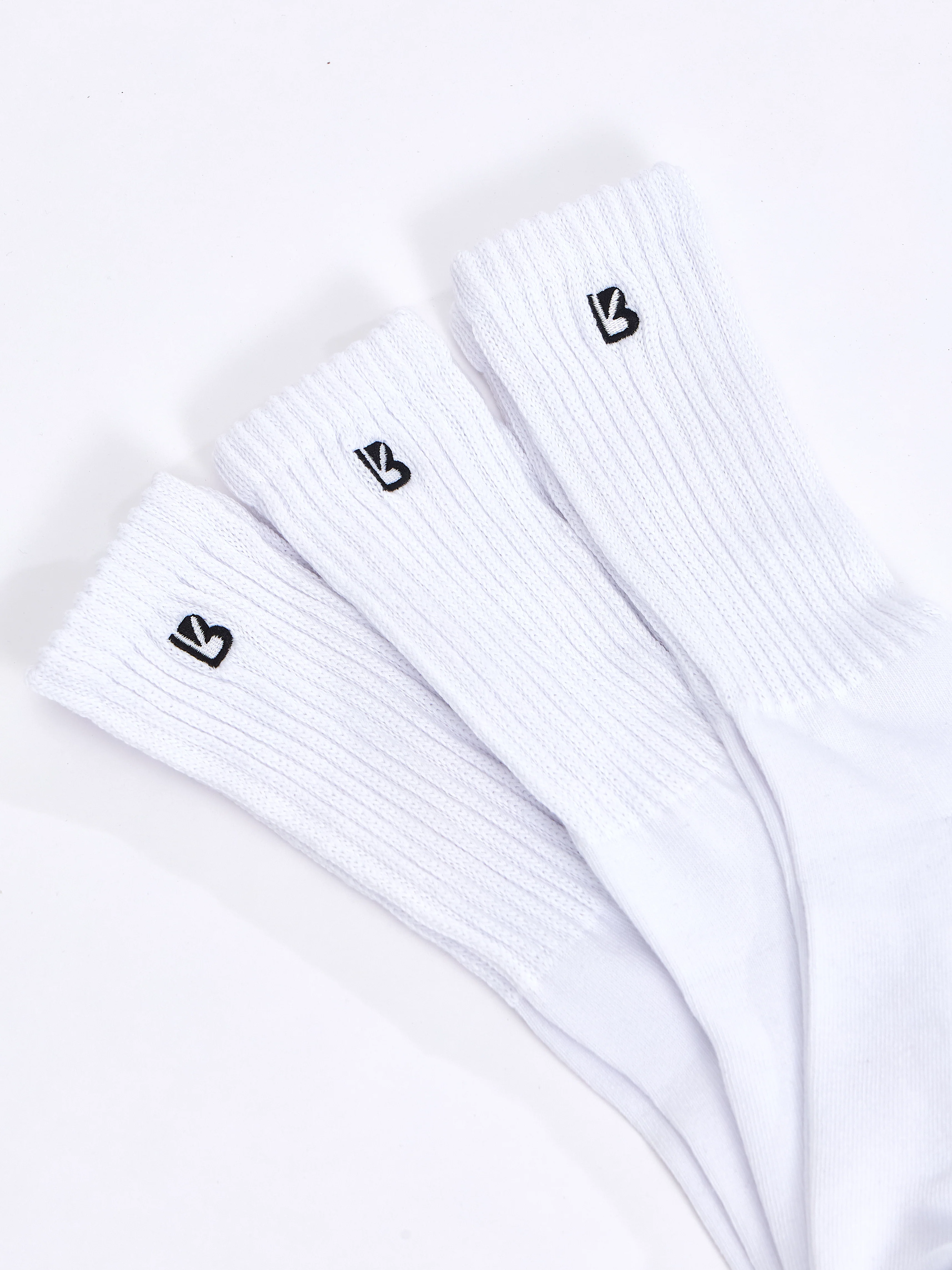 3 Pack Scrunch Socks - White - Image 4
