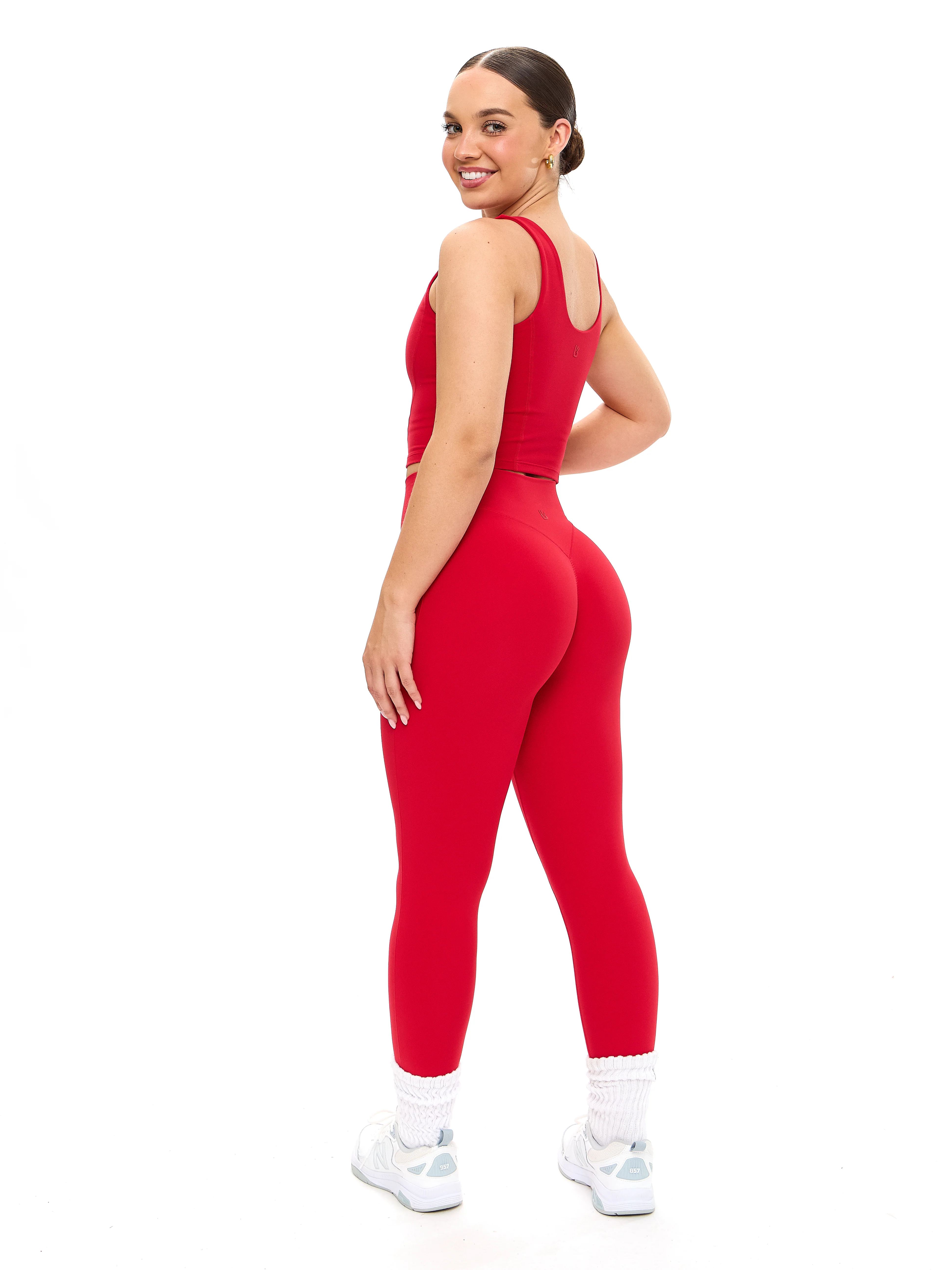 Aggressive Scrunch Legging - Lipstick Red - Image 2