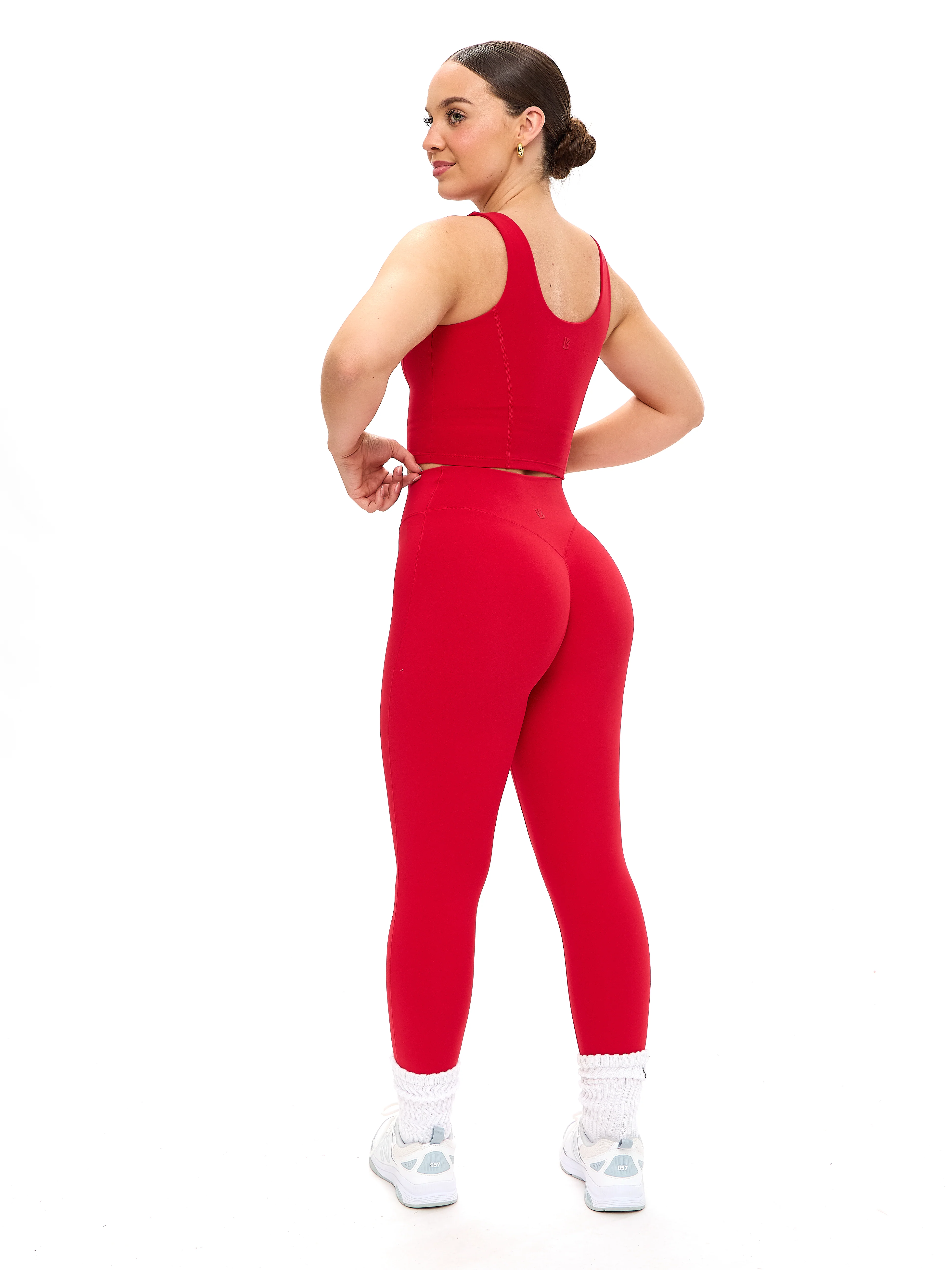 Aggressive Scrunch Legging - Lipstick Red - Image 5