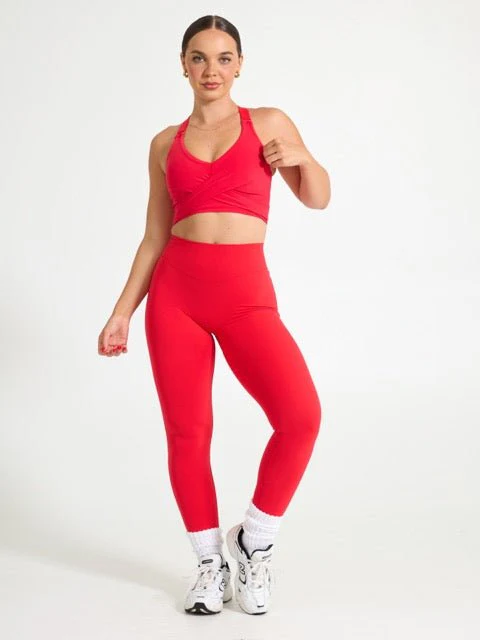 Aggressive Scrunch Legging - Salsa Red - Image 3