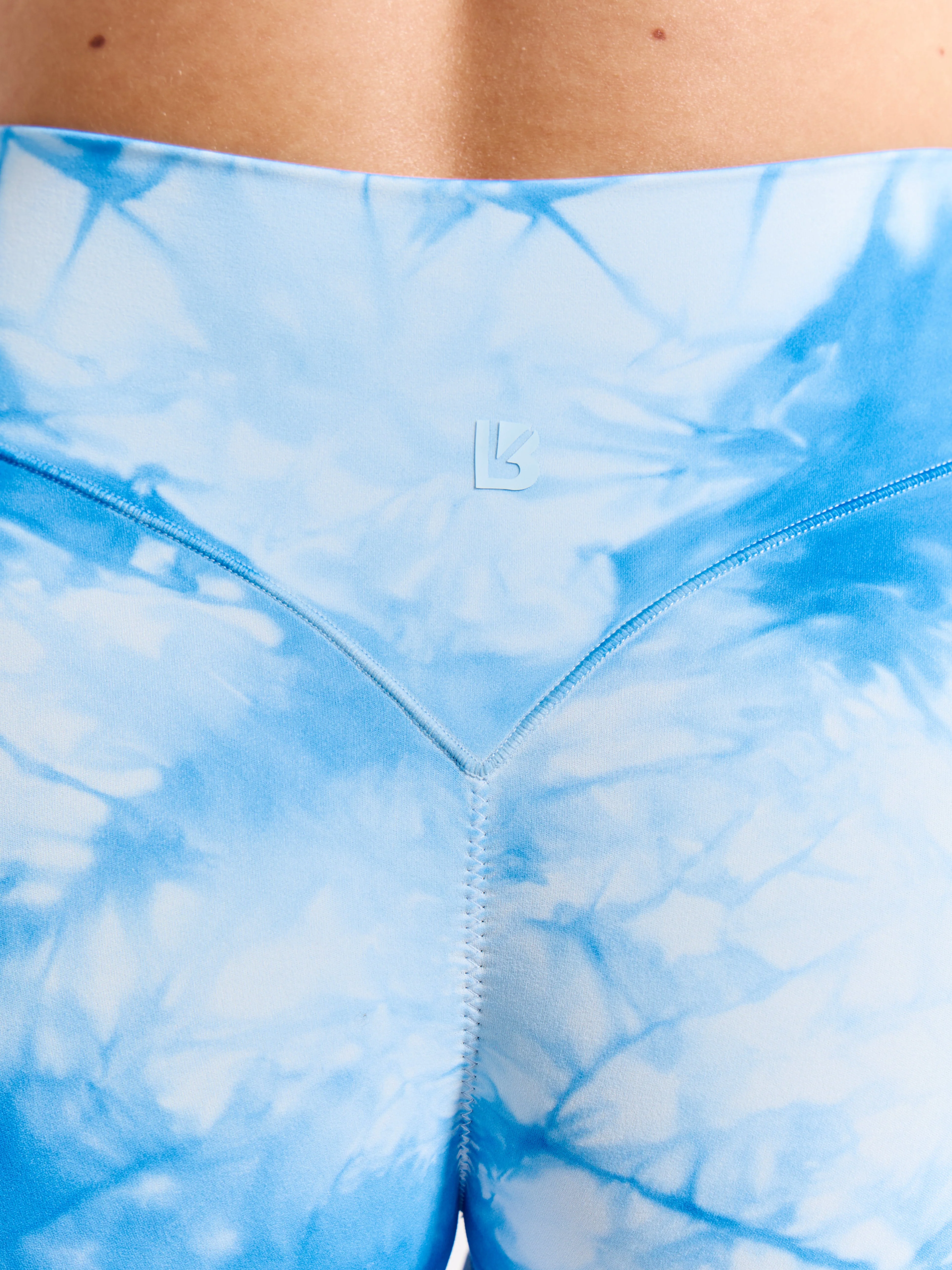 Aggressive Scrunch Short 7" - Blue Bubbles Tie Dye - Image 3