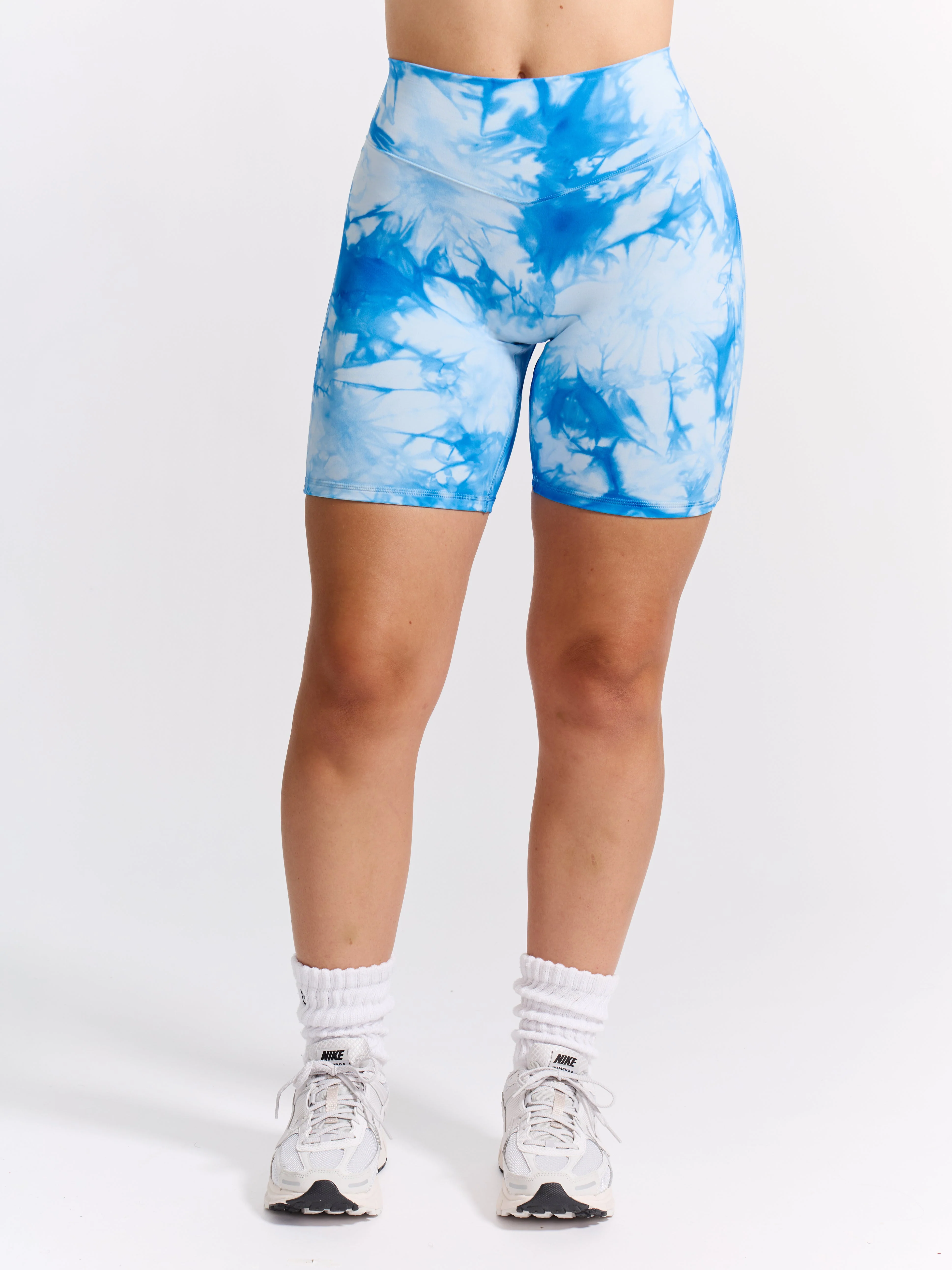 Aggressive Scrunch Short 7" - Blue Bubbles Tie Dye - Image 4