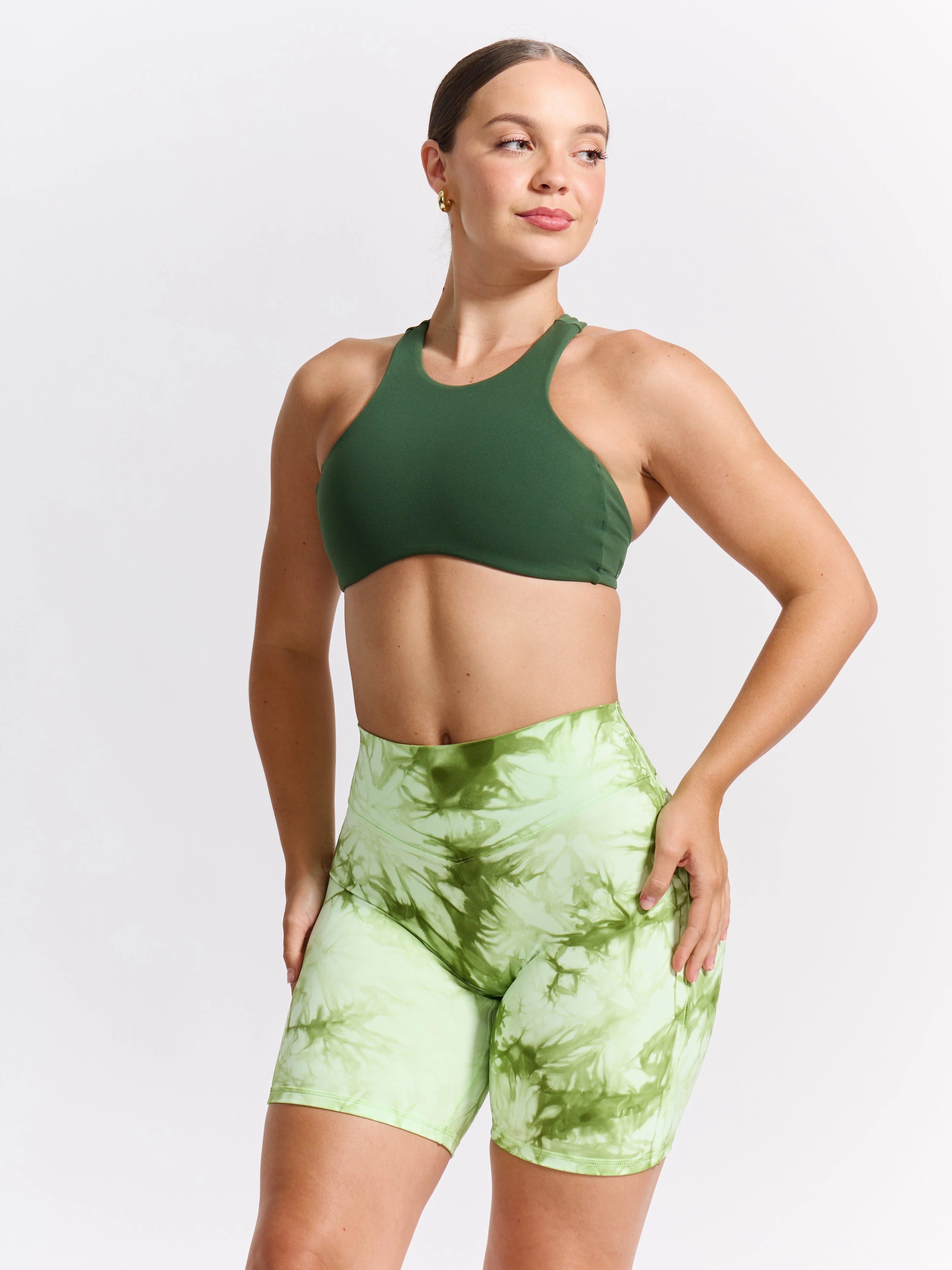 Aggressive Scrunch Short 7" - Honeydew Tie Dye - Image 5