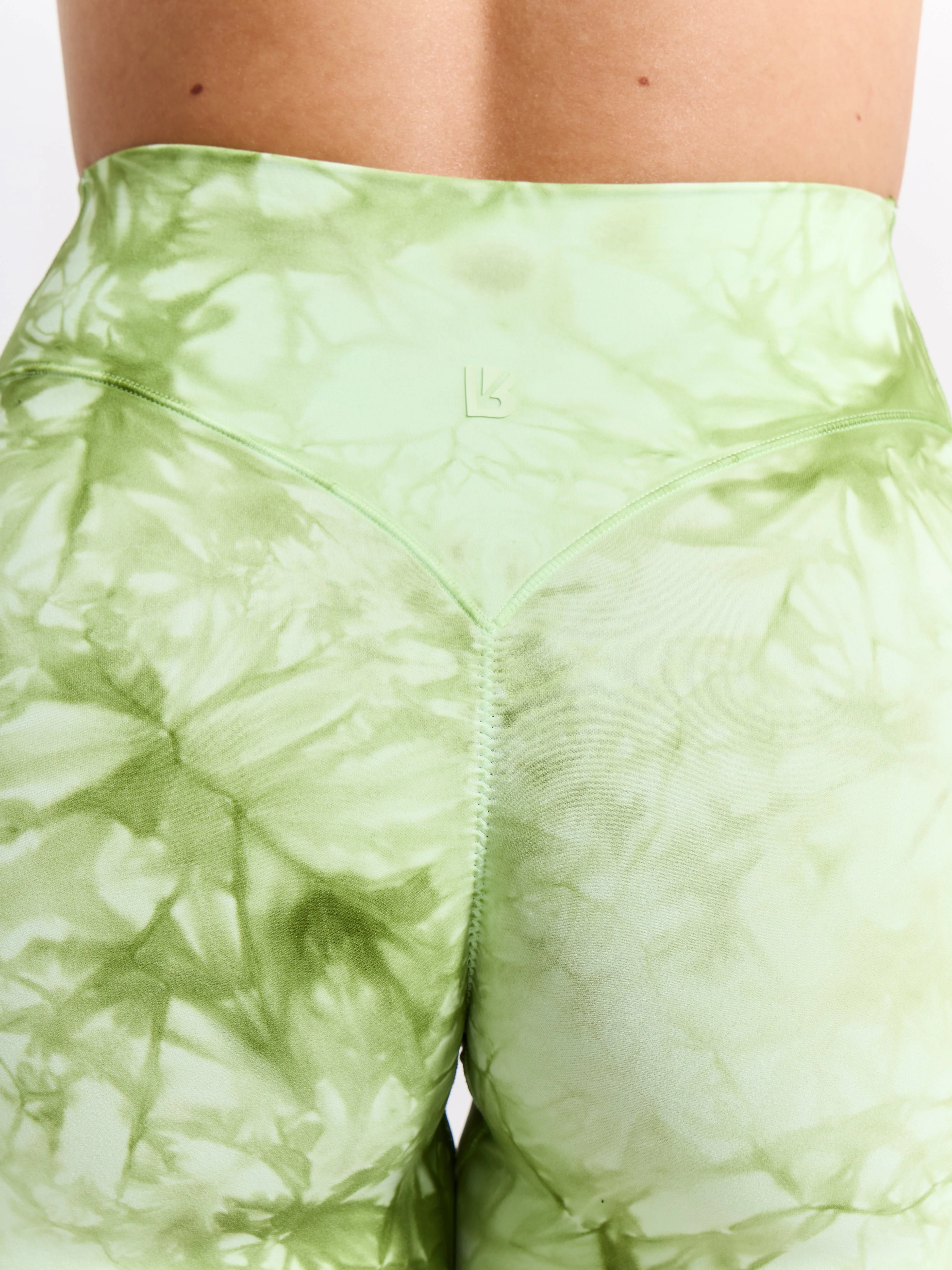 Aggressive Scrunch Short 7" - Honeydew Tie Dye - Image 6