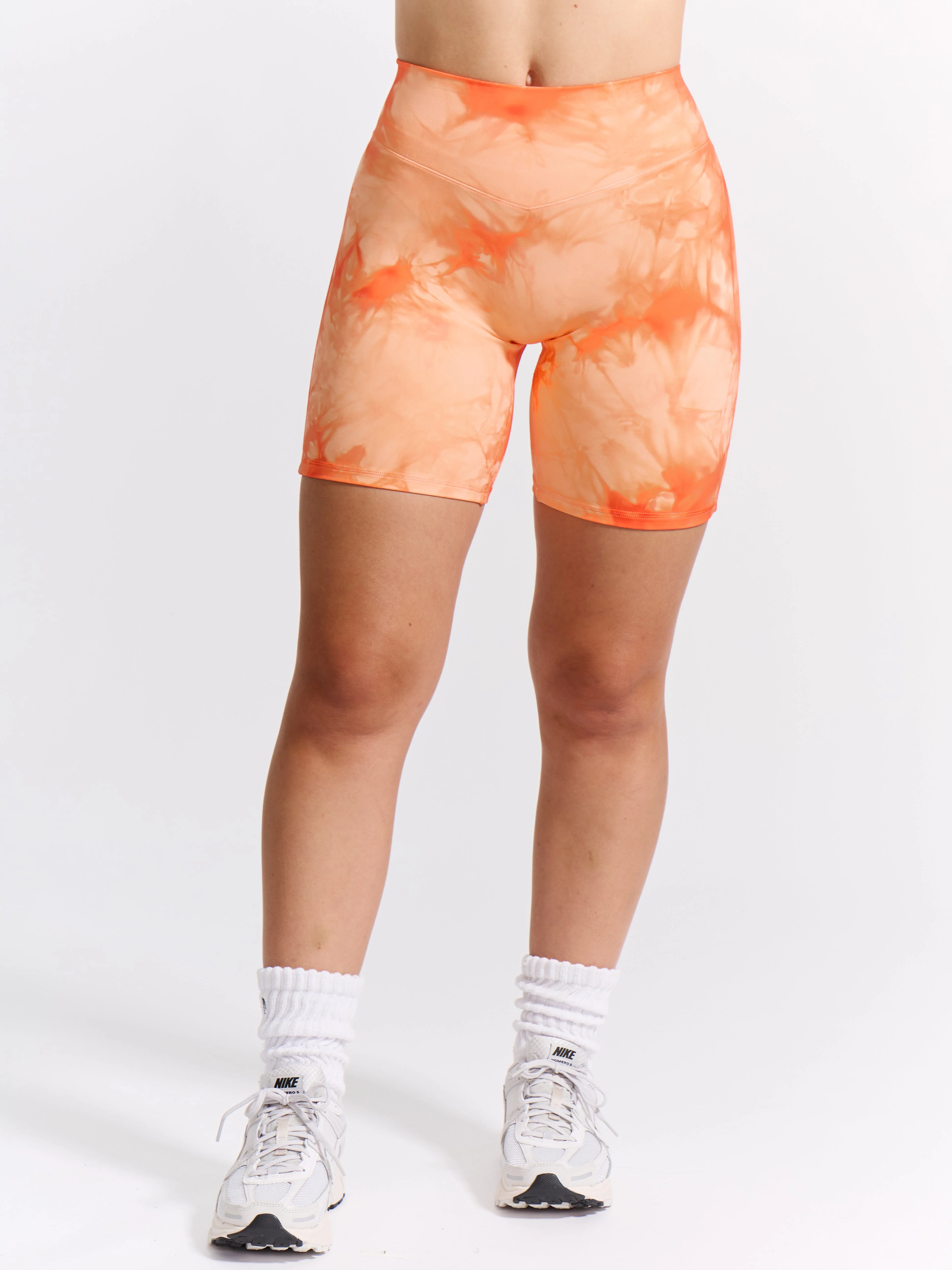 Aggressive Scrunch Short 7" - Peach Rings Tie Dye - Image 4