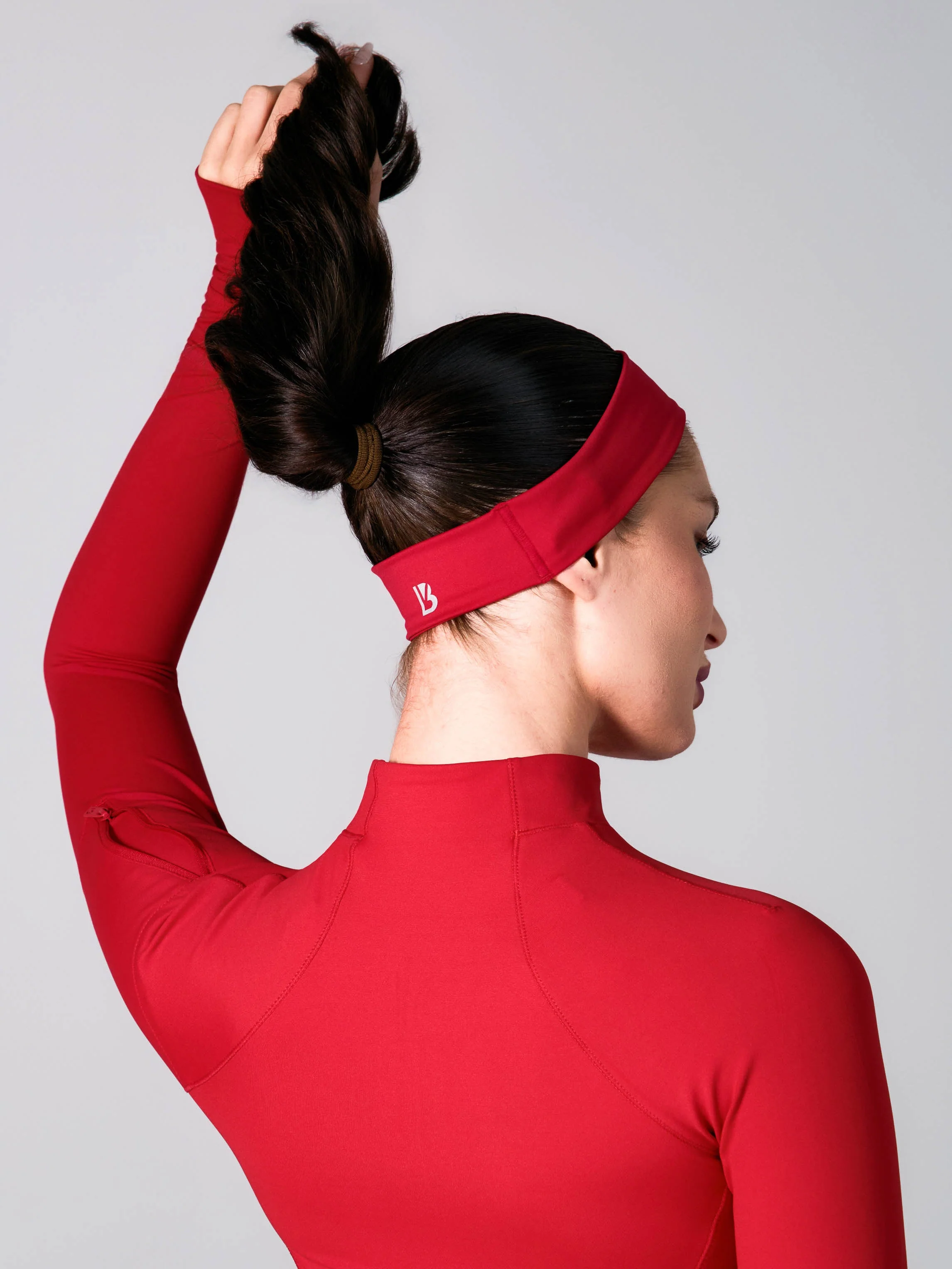 Airbrush Headband - Lipstick Red - Image 3