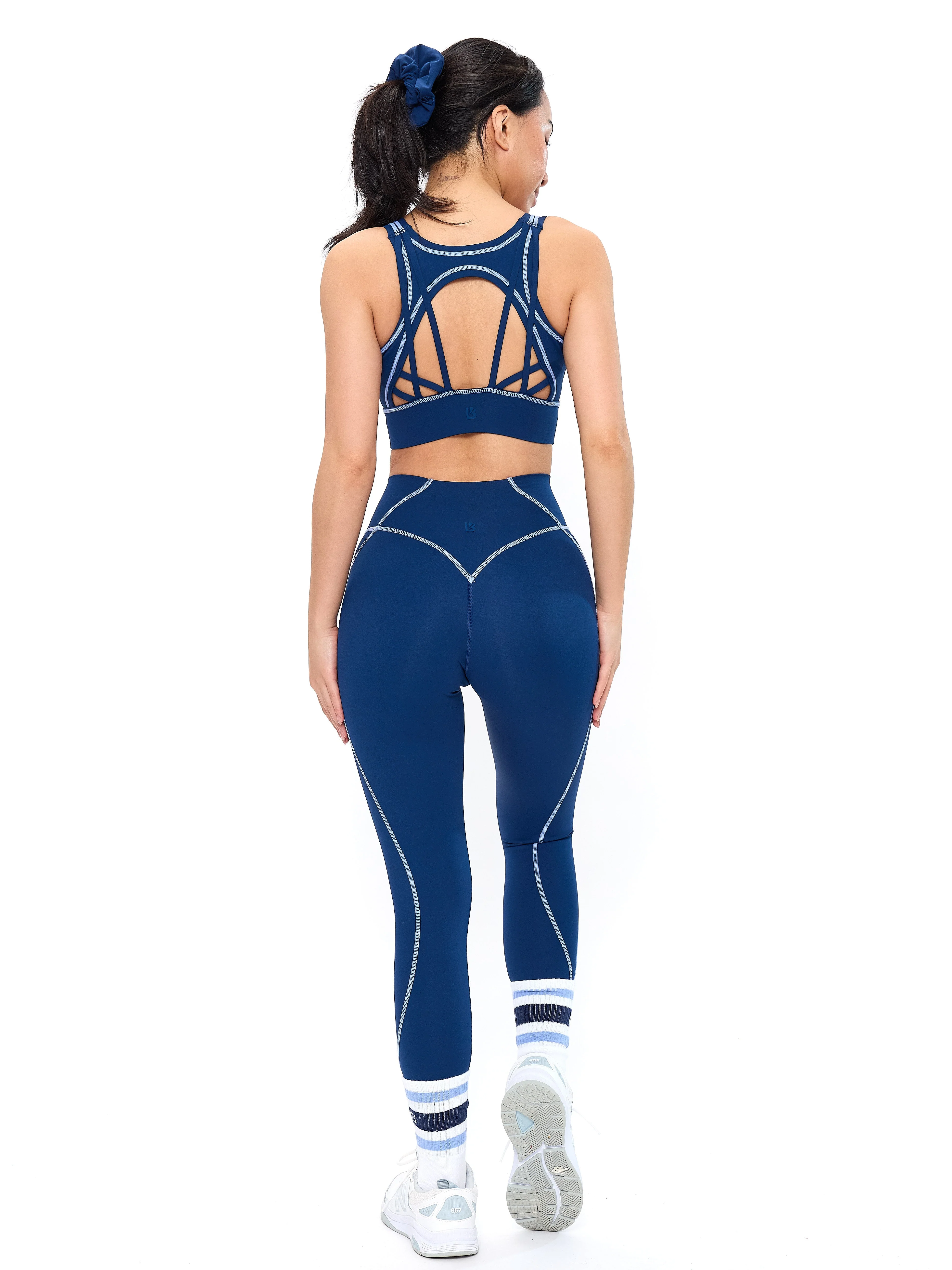 Airbrush Hourglass Sports Bra - Indigo Shadow - Image 3