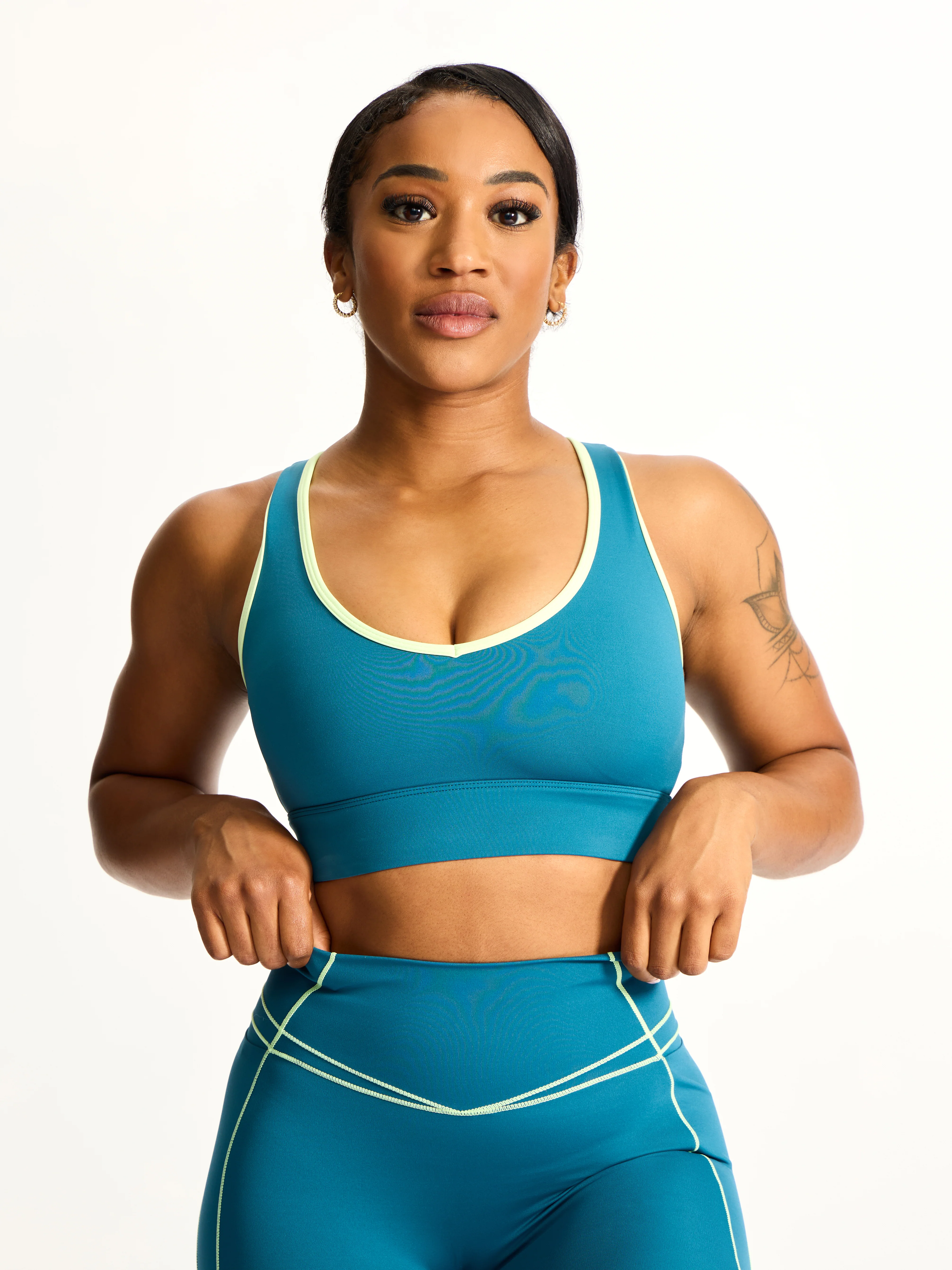 Airbrush Maraschino Sports Bra - Nile Multi - Image 5