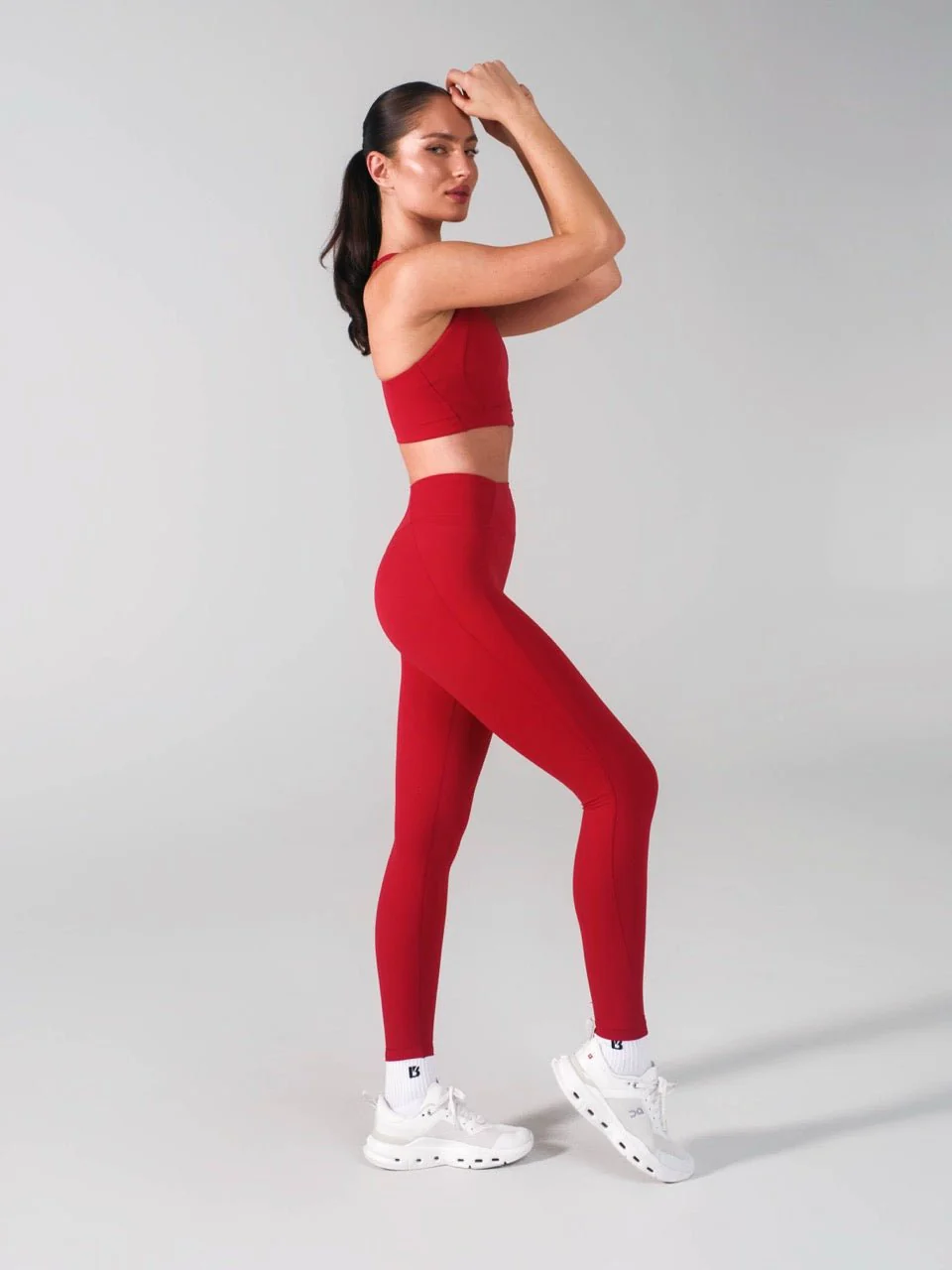 Airbrush Pocket Legging - Lipstick Red - Image 3