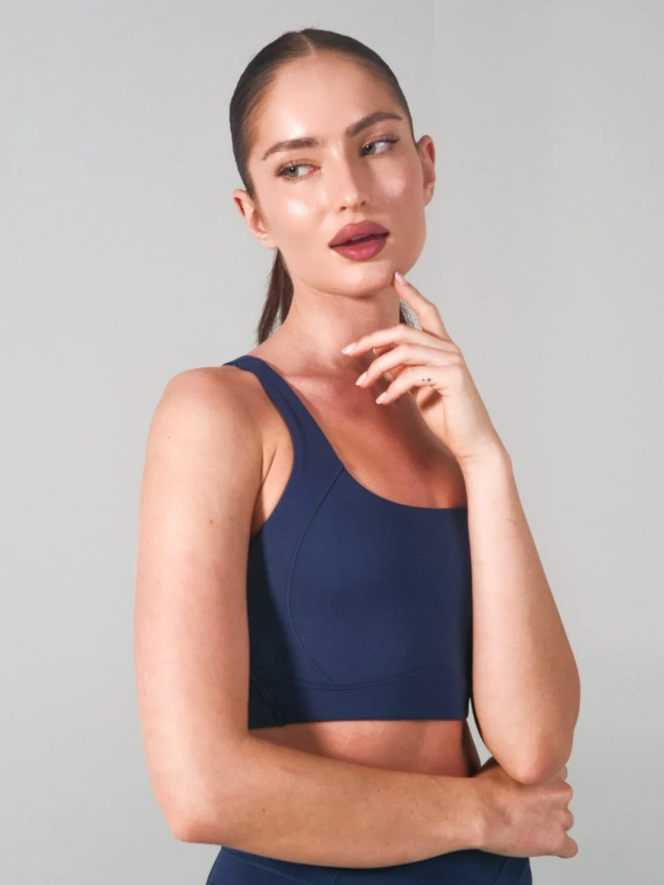 Airbrush Sports Bra - Baked Blue - Image 4