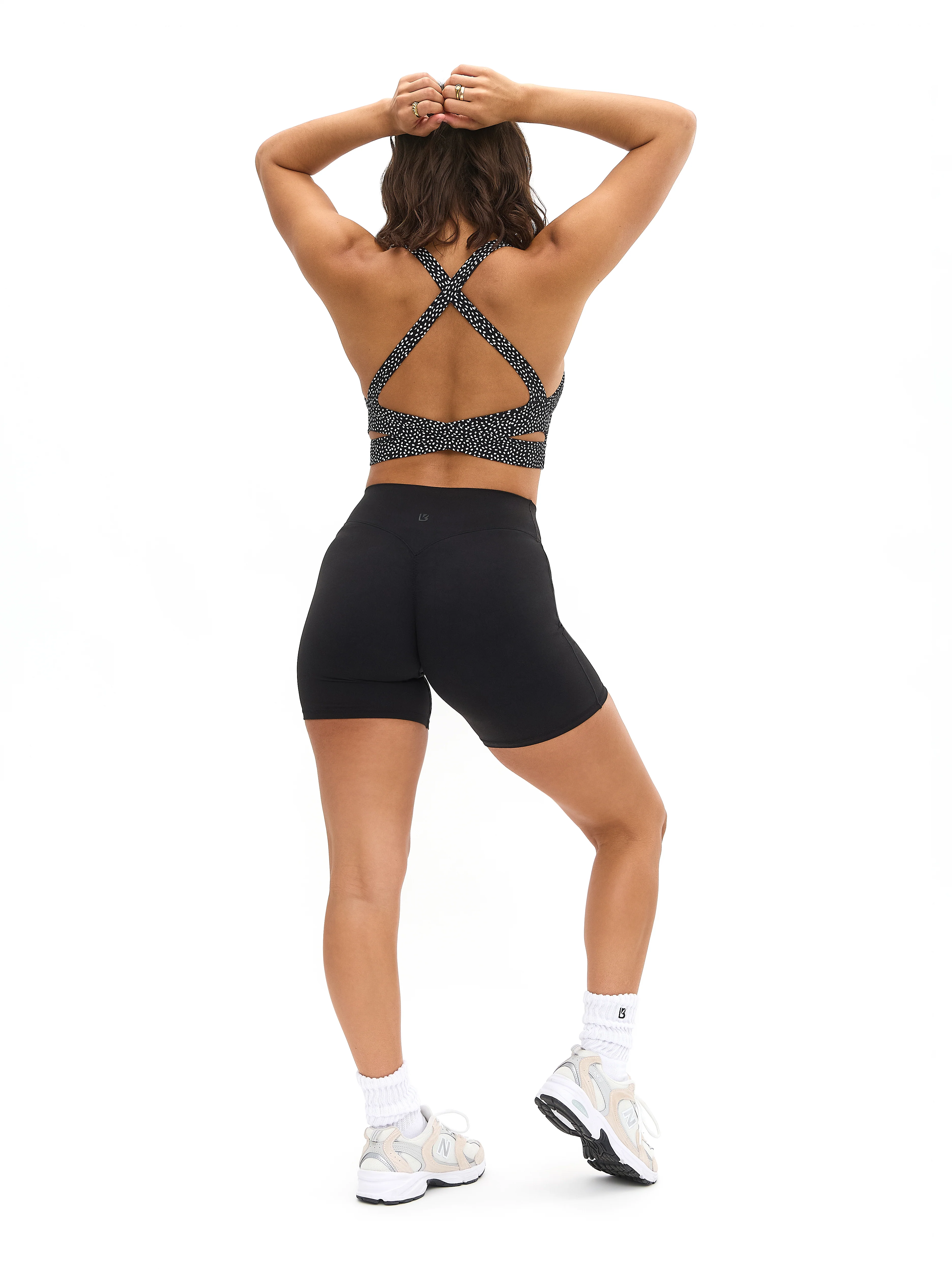 Alpha Sports Bra - Black Bossy Print - Image 5