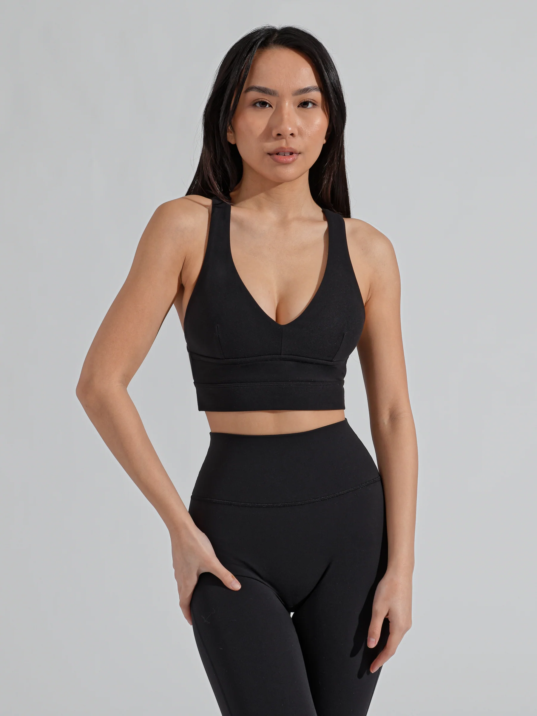 Alpha Sports Bra - Onyx Black - Image 3