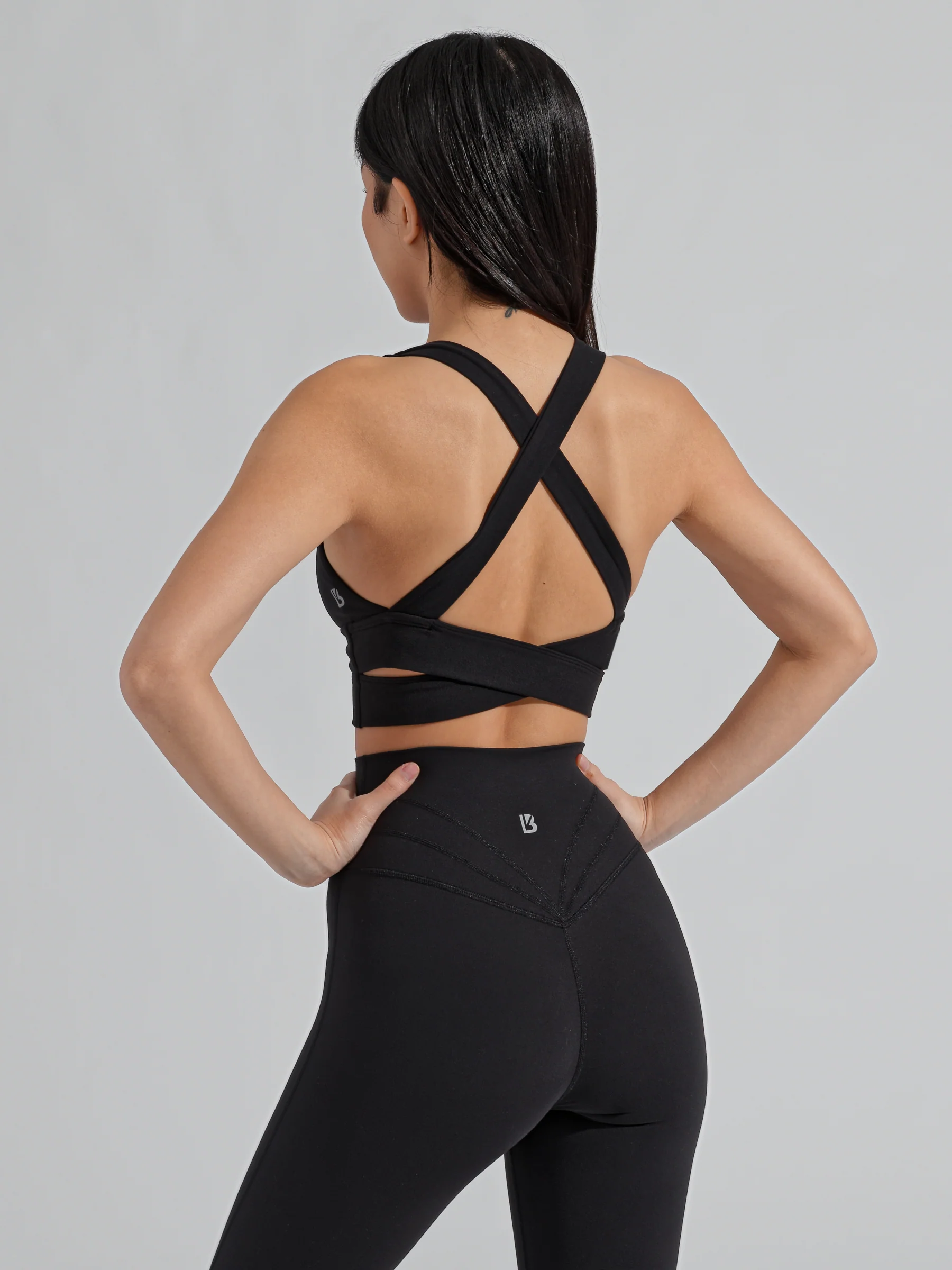 Alpha Sports Bra - Onyx Black - Image 7