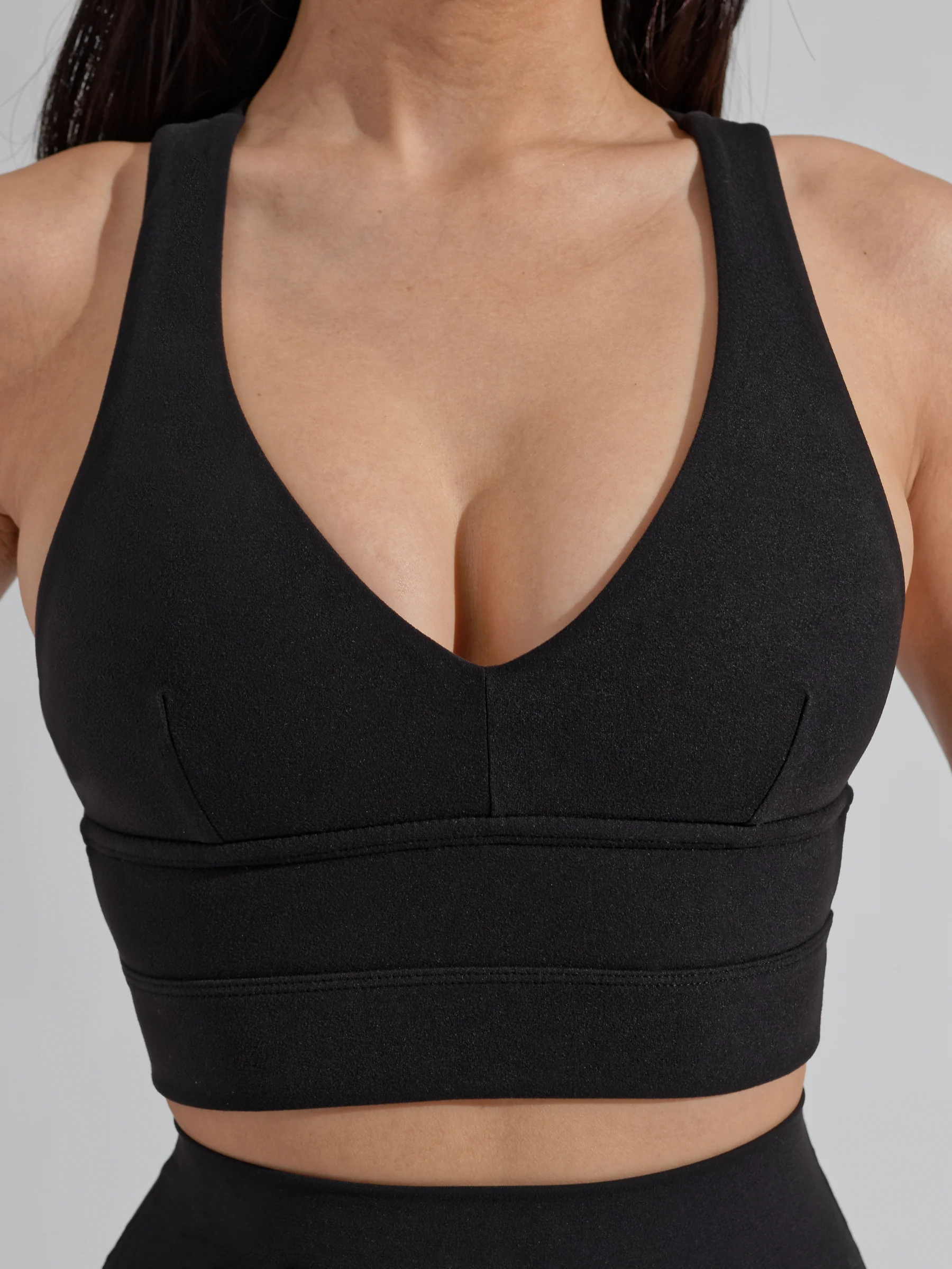Alpha Sports Bra - Onyx Black - Image 9