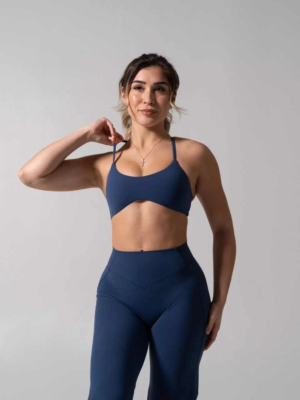 Barre Sports Bra - Baked Blue - Image 3