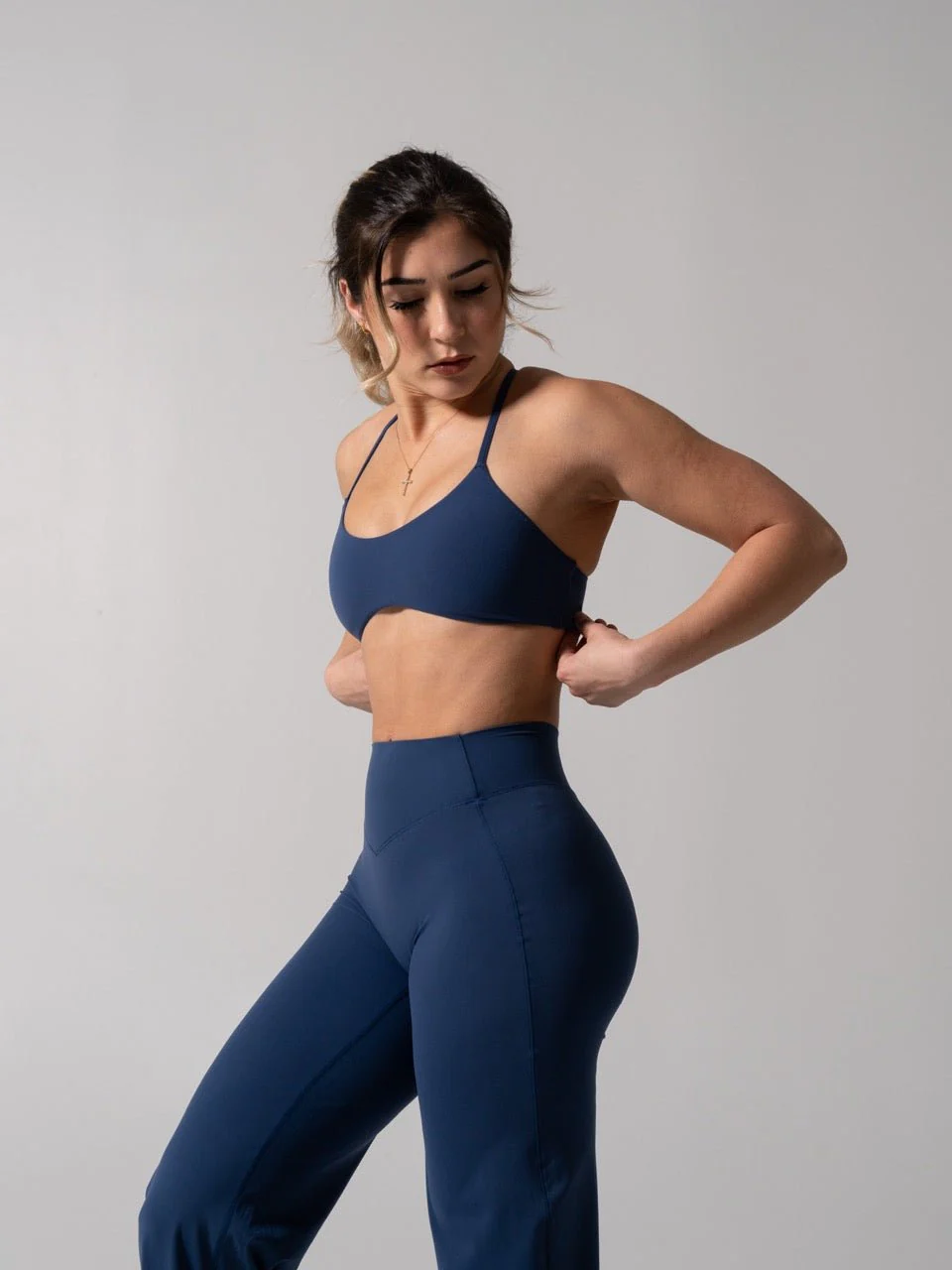 Barre Sports Bra - Baked Blue - Image 4