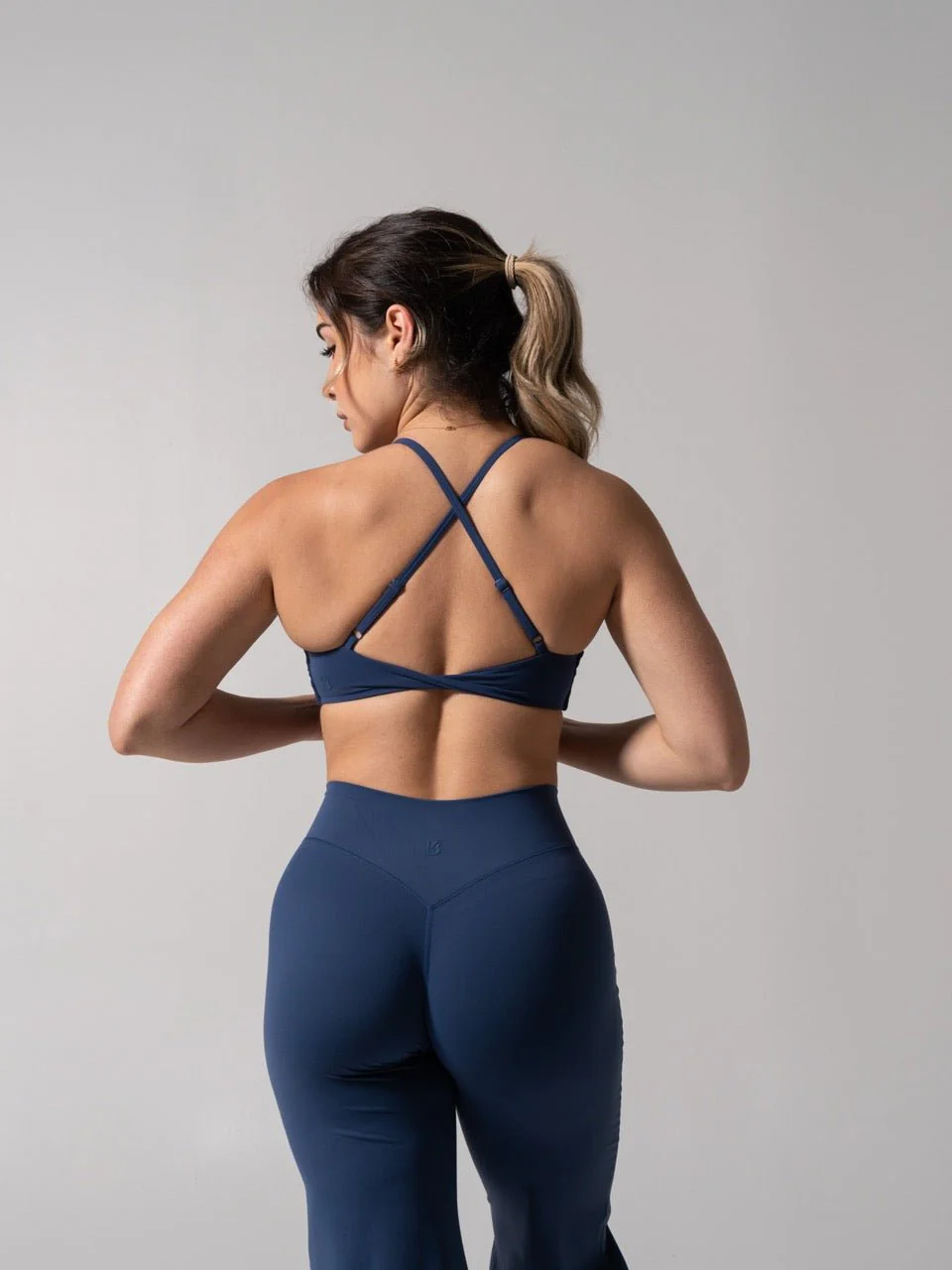 Barre Sports Bra - Baked Blue - Image 6