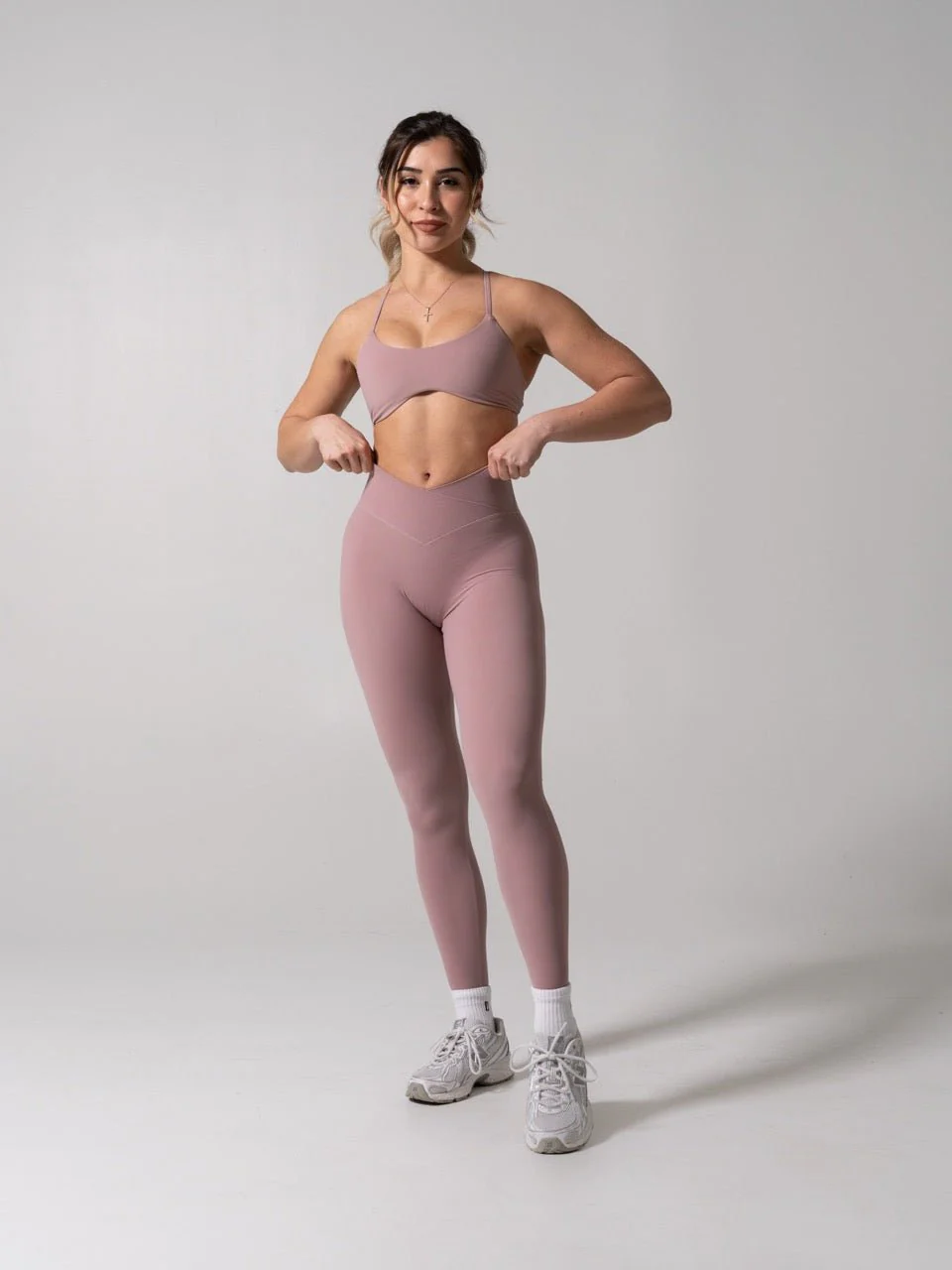 Barre Sports Bra - Rose Water - Image 3