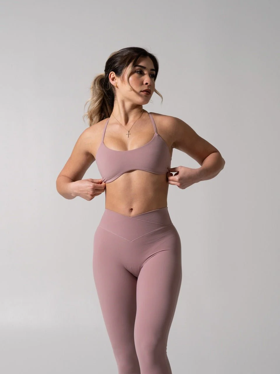 Barre Sports Bra - Rose Water - Image 4