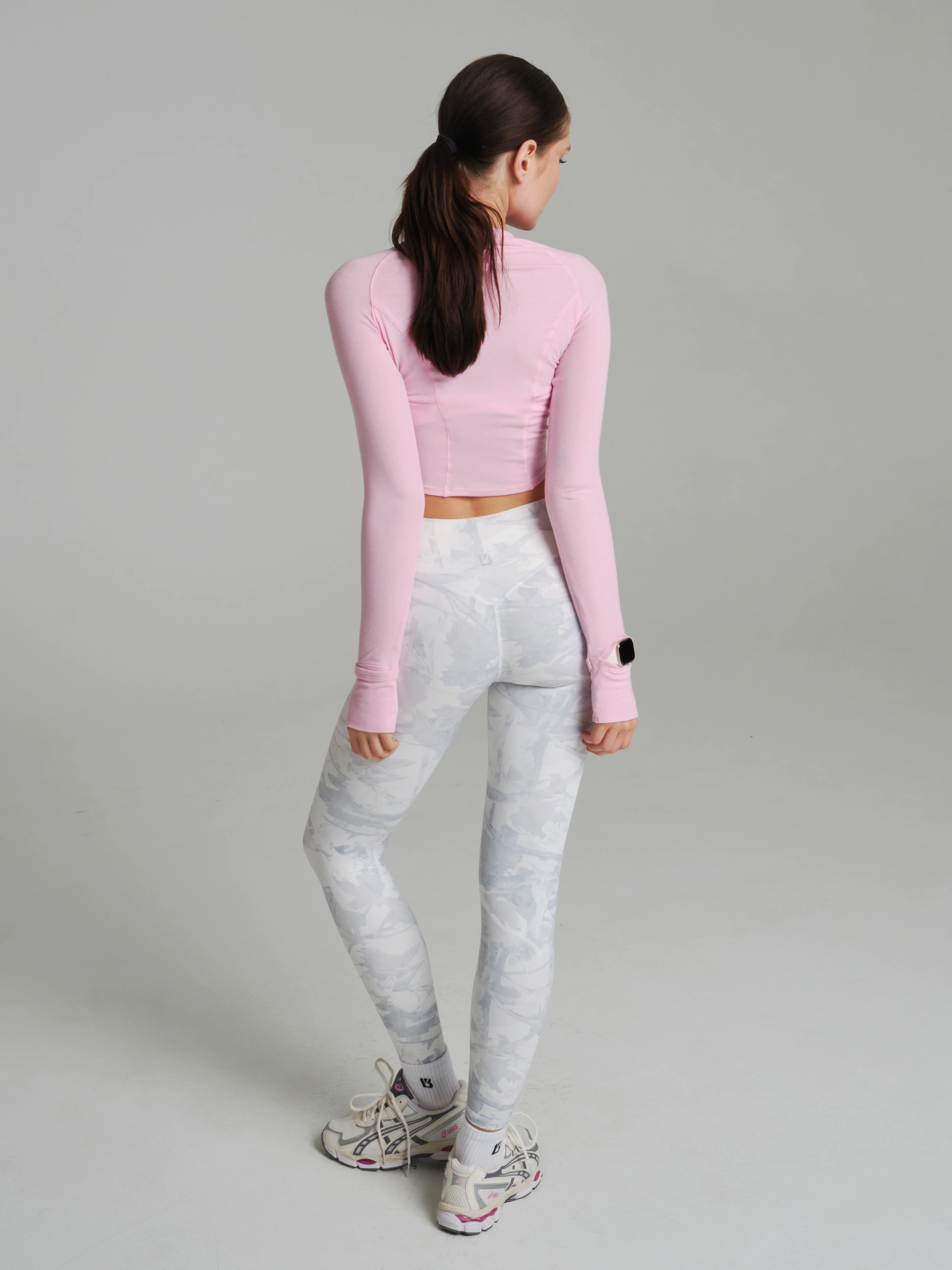 Base Layer Long Sleeve Waist Top - Plastic Pink - Image 3