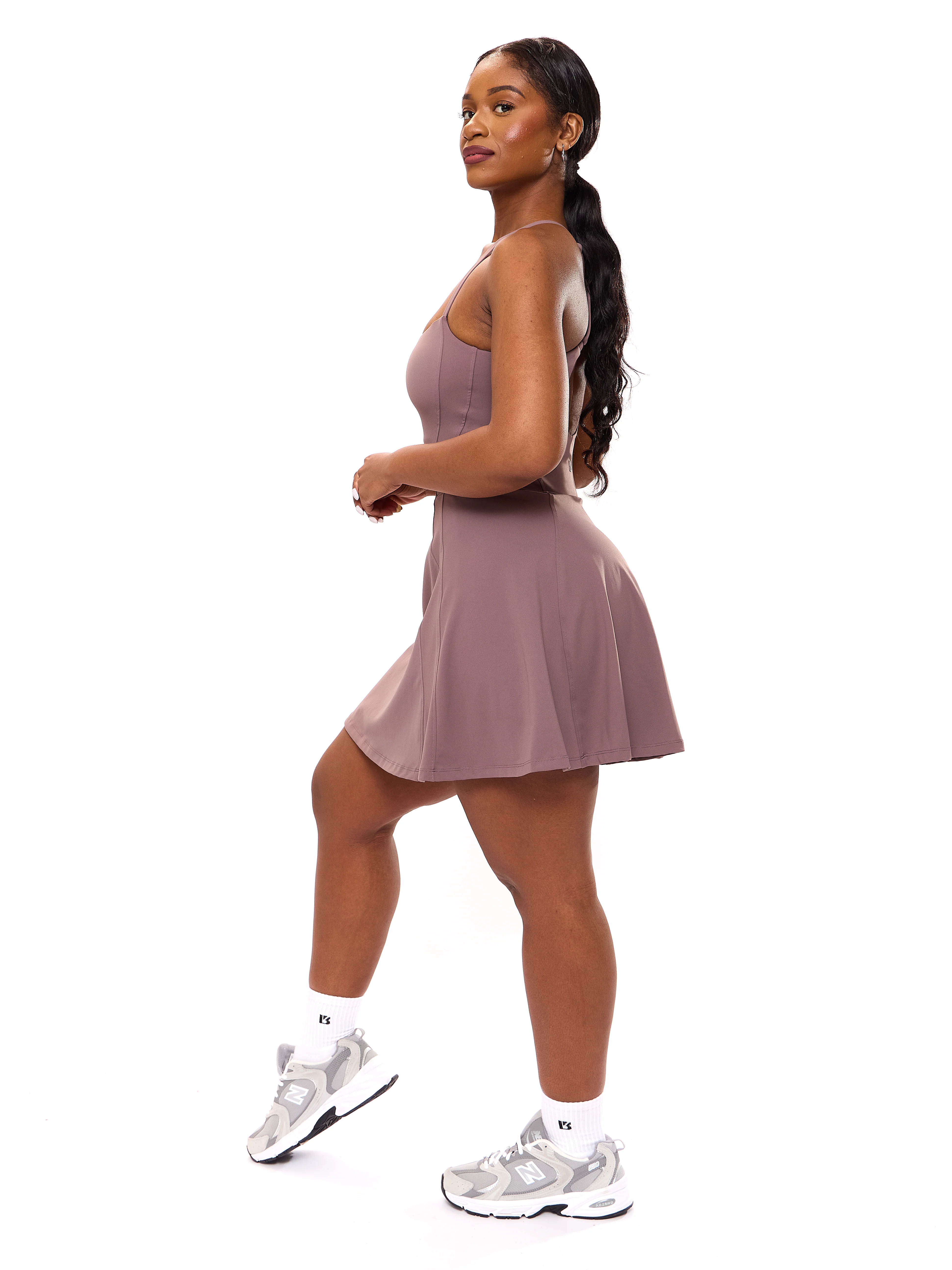 Bend and Snap Dress - Mocha Berry - Image 4