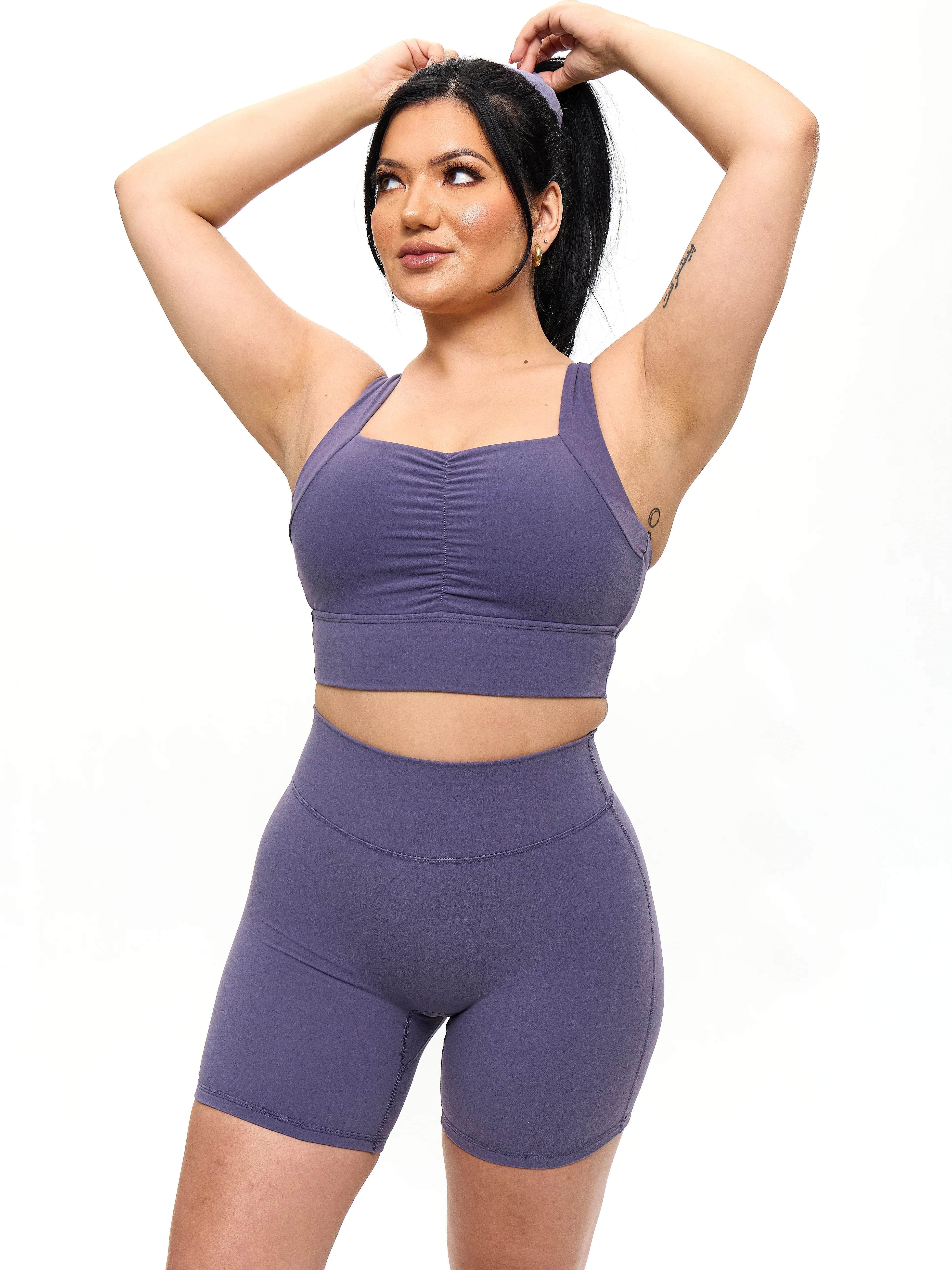 Bloom Sports Bra - Shadow Berry - Image 4