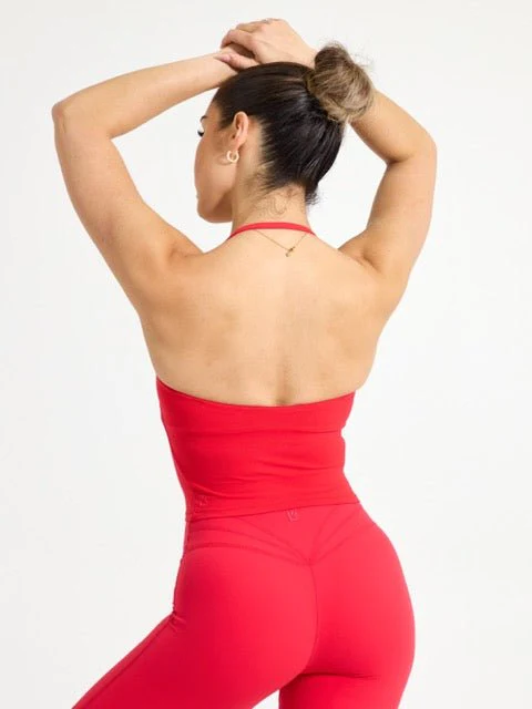 Butter Bandeau Crop - Salsa Red - Image 4