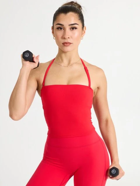 Butter Bandeau Crop - Salsa Red - Image 6