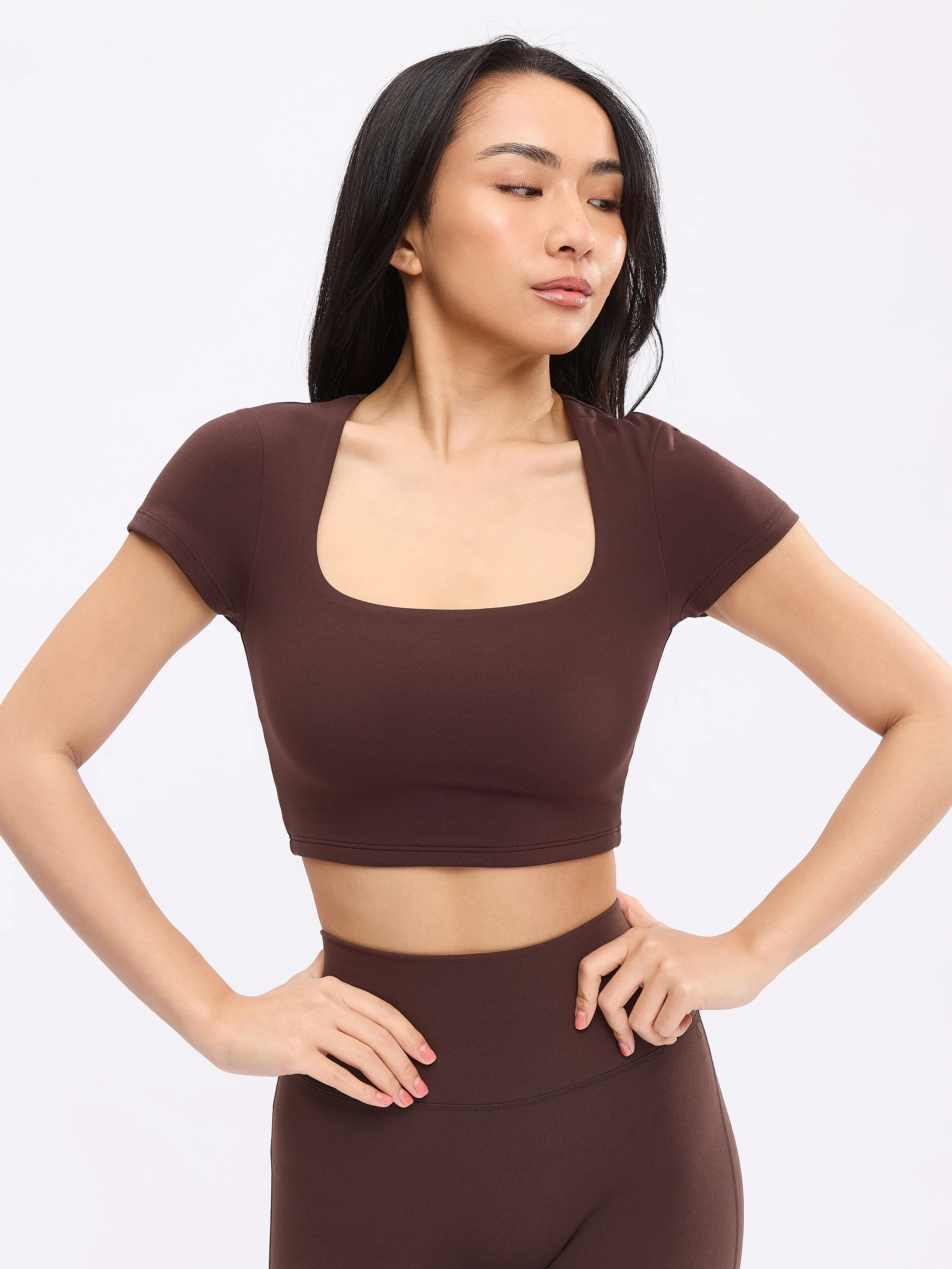 Butter Crop Top - Journey Dark Brown - Image 3