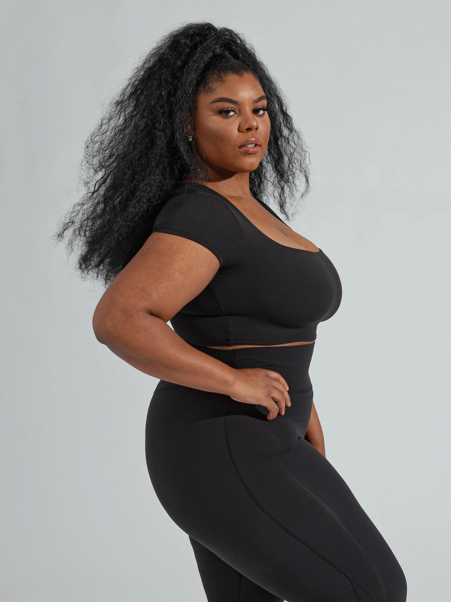 Butter Crop Top - Onyx Black - Image 7