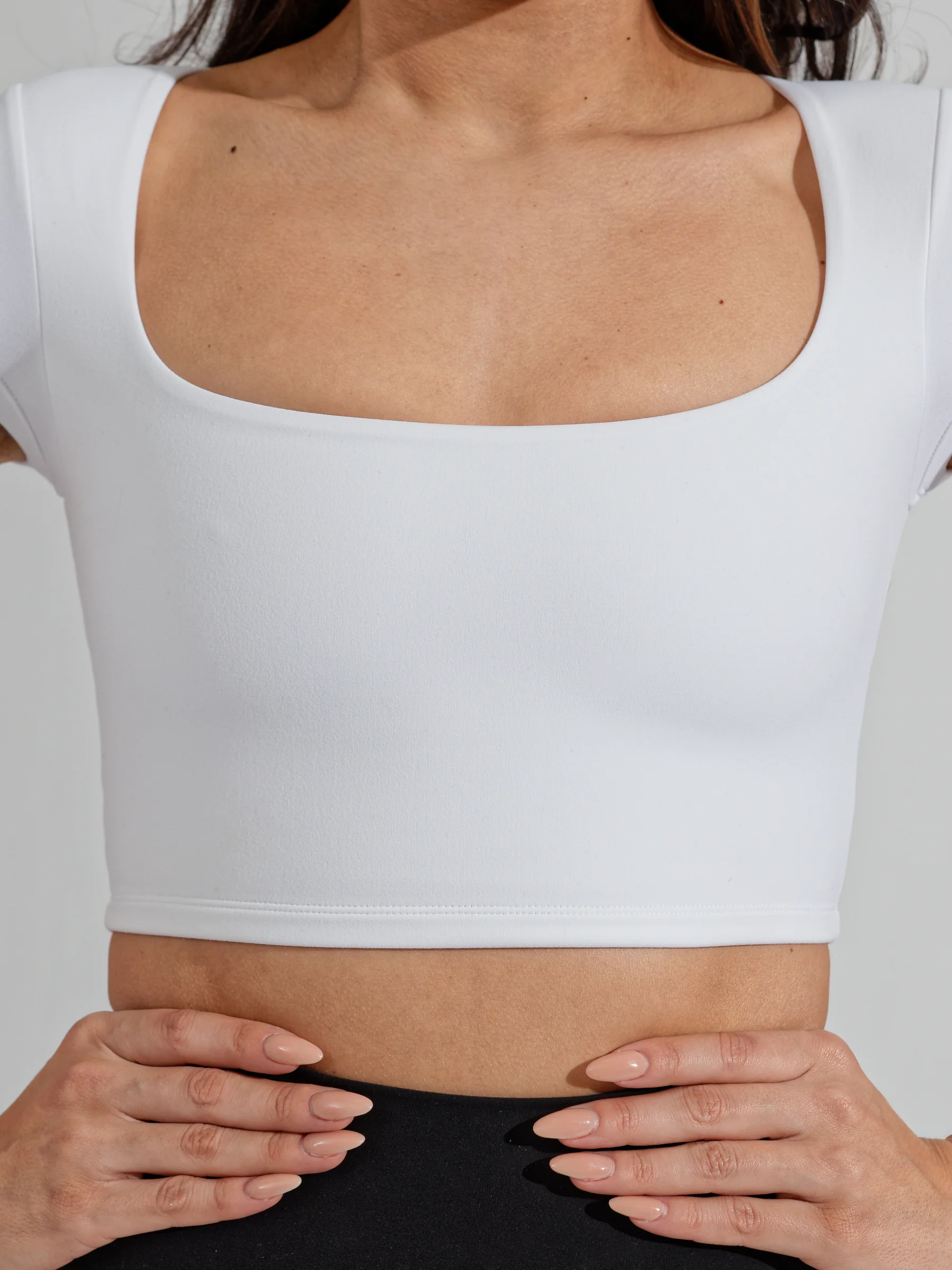 Butter Crop Top - White - Image 8