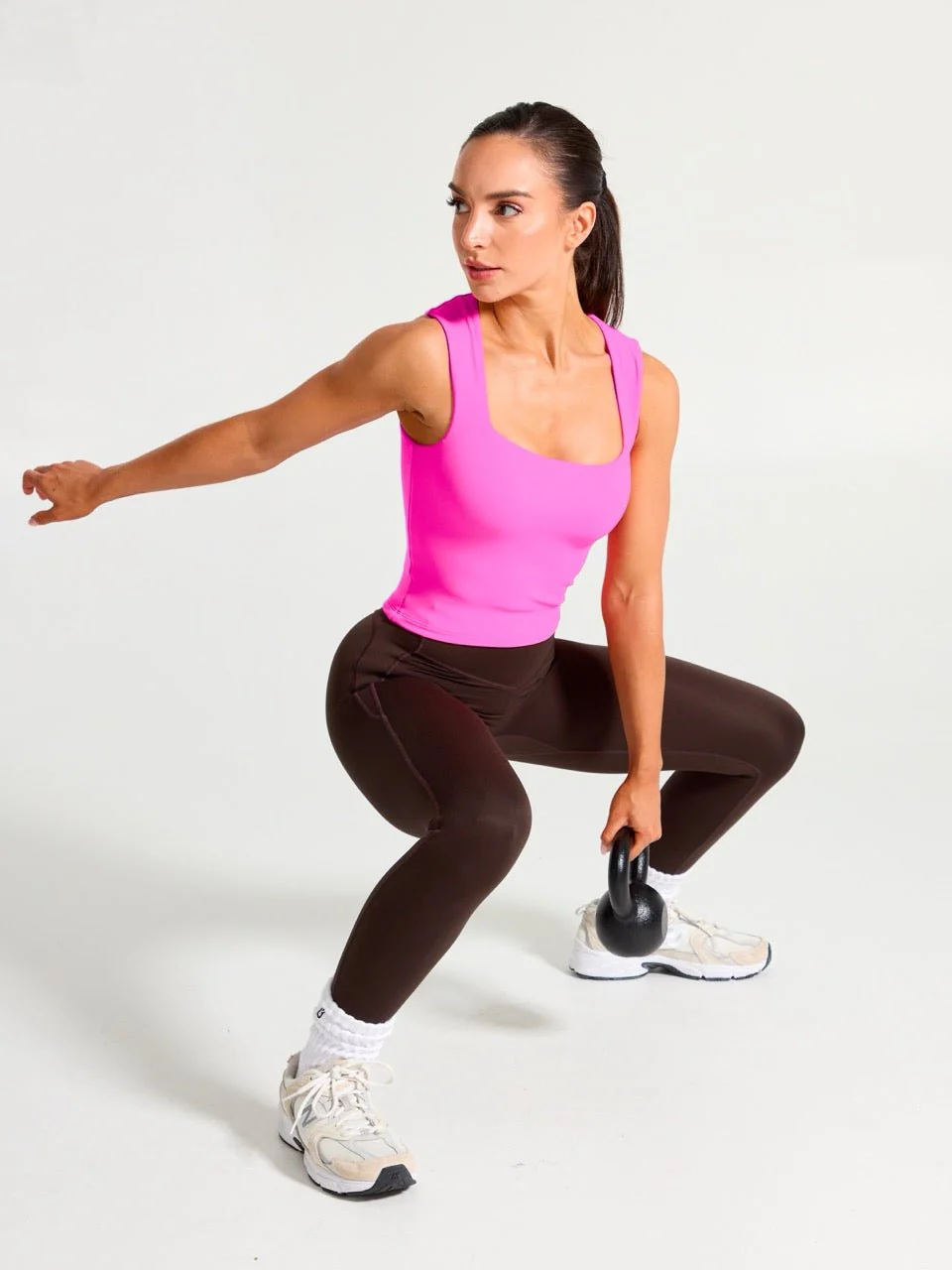 Butter Square Neck Waist Tank - Candy Crush - Image 5