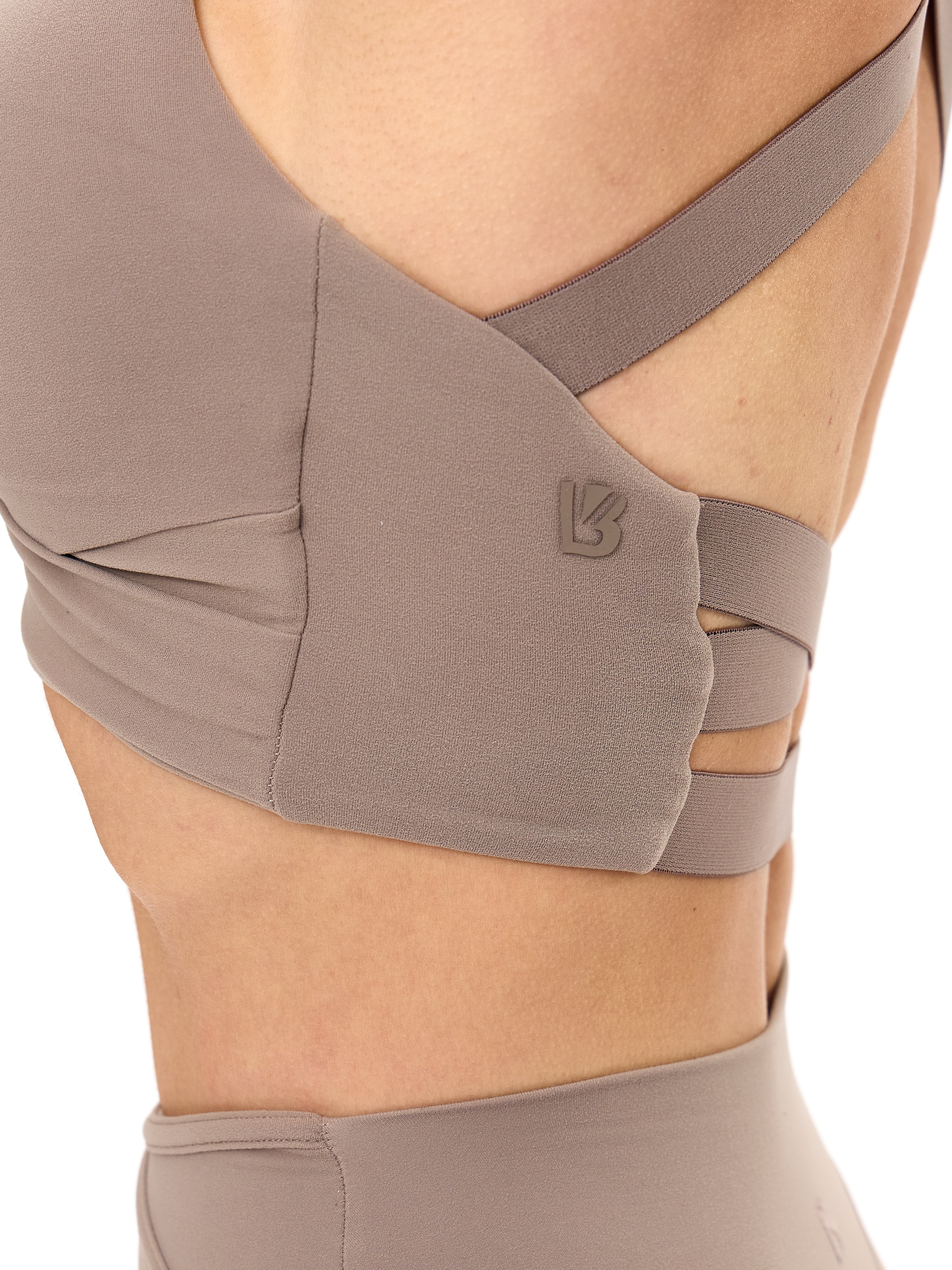 Candy Wrap Sports Bra - Chai Latte - Image 3