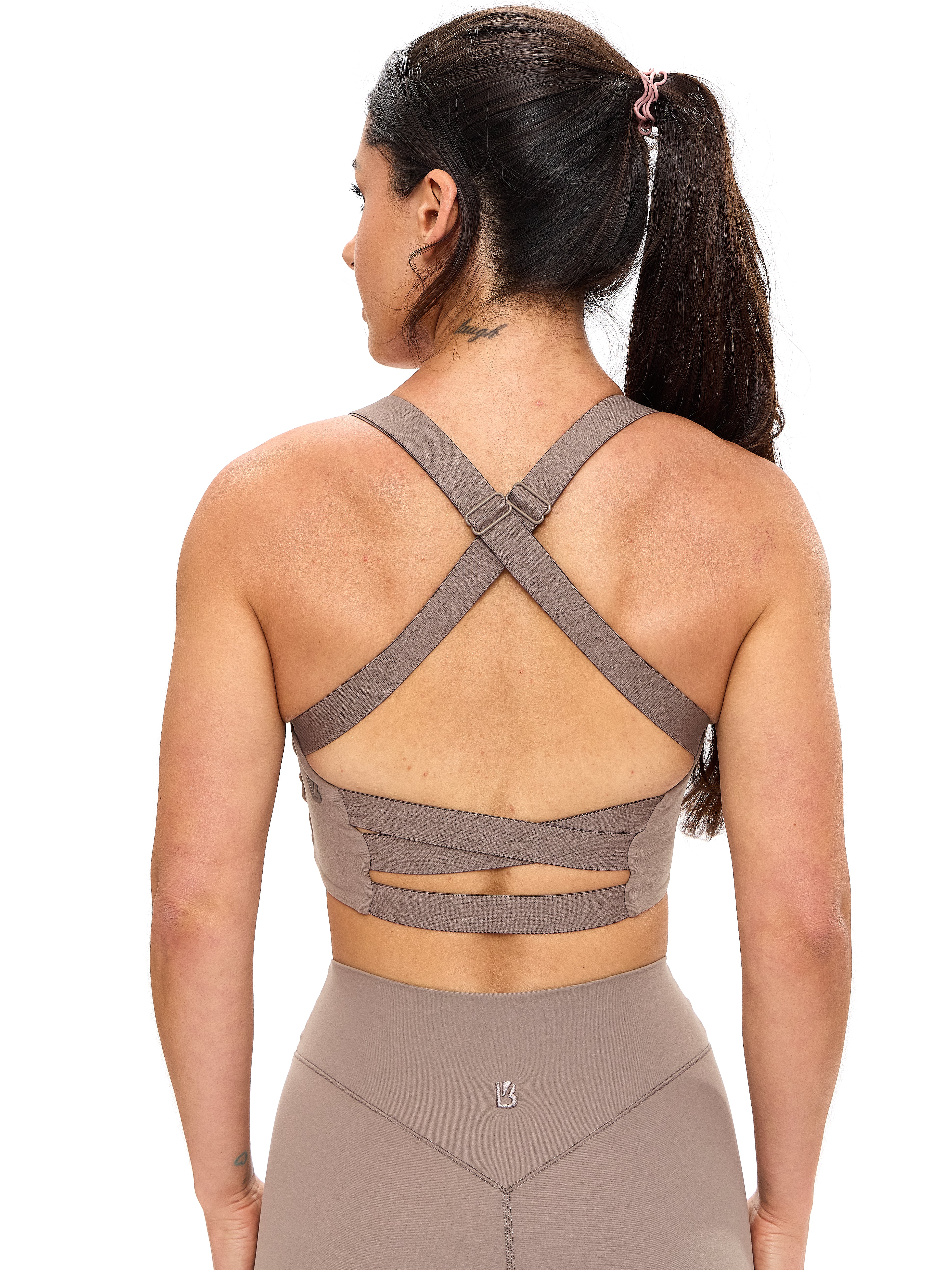 Candy Wrap Sports Bra - Chai Latte - Image 4