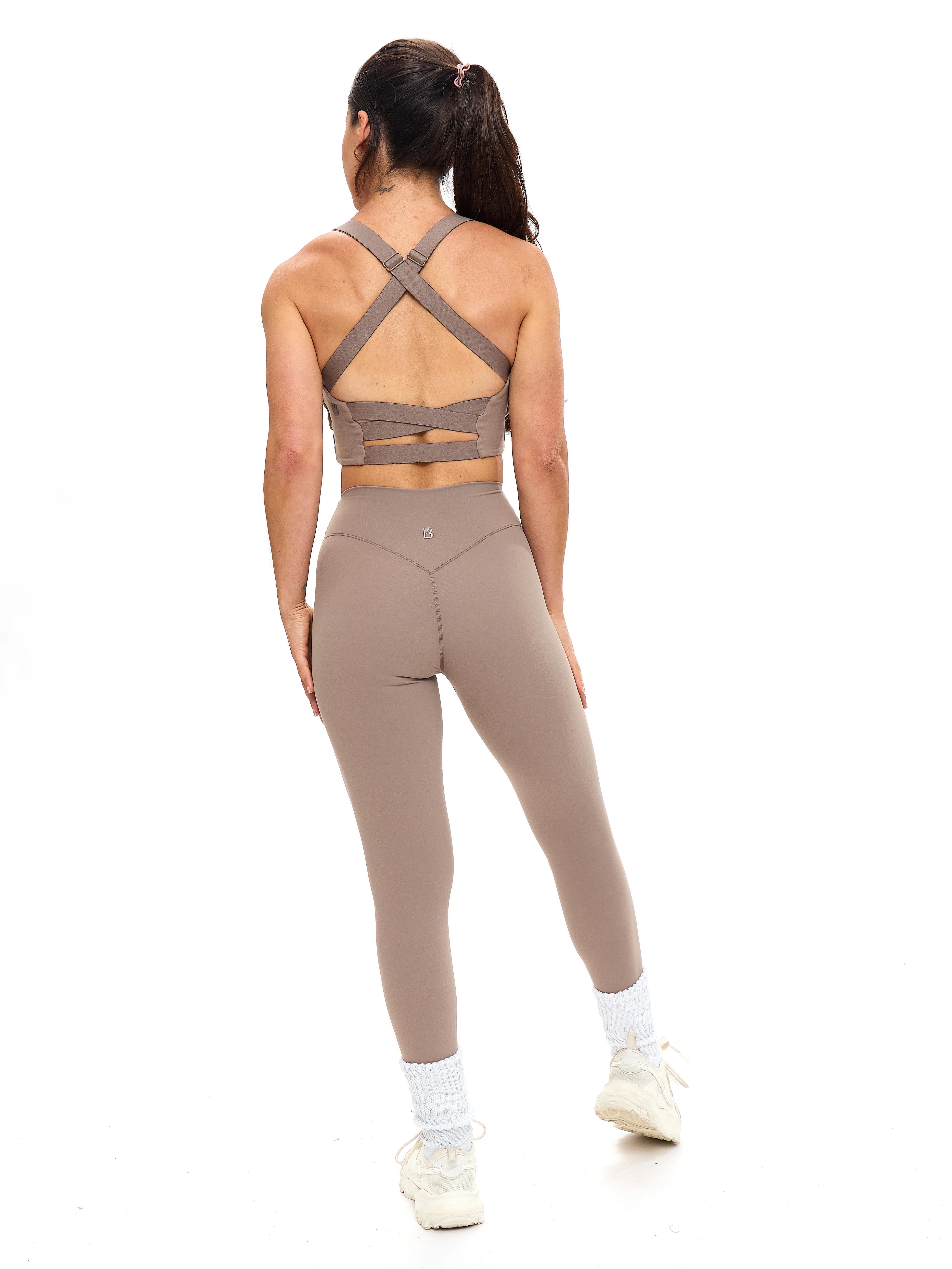 Candy Wrap Sports Bra - Chai Latte - Image 5