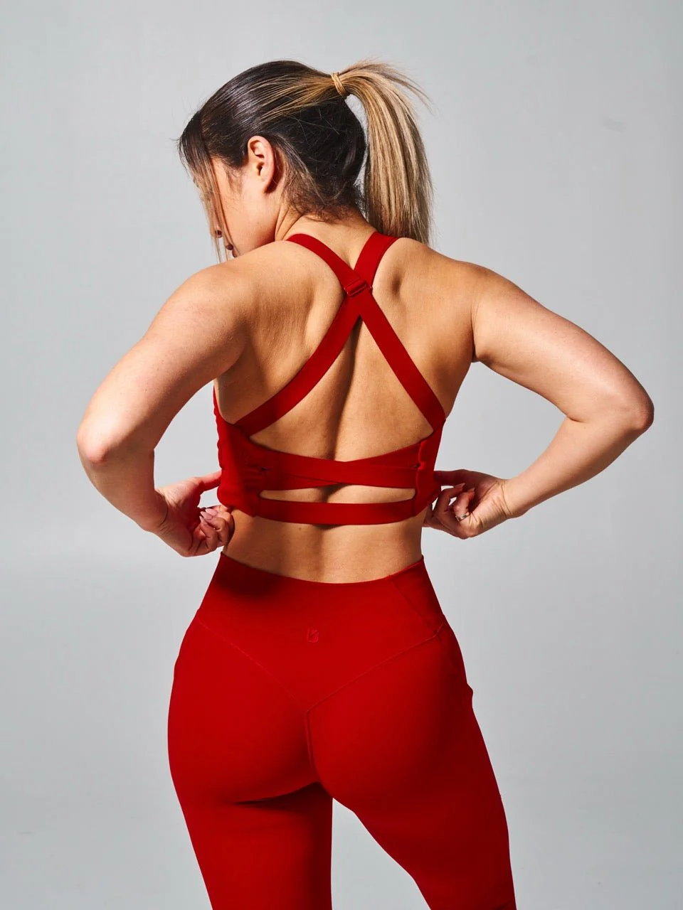 Candy Wrap Sports Bra - Lipstick Red - Image 4