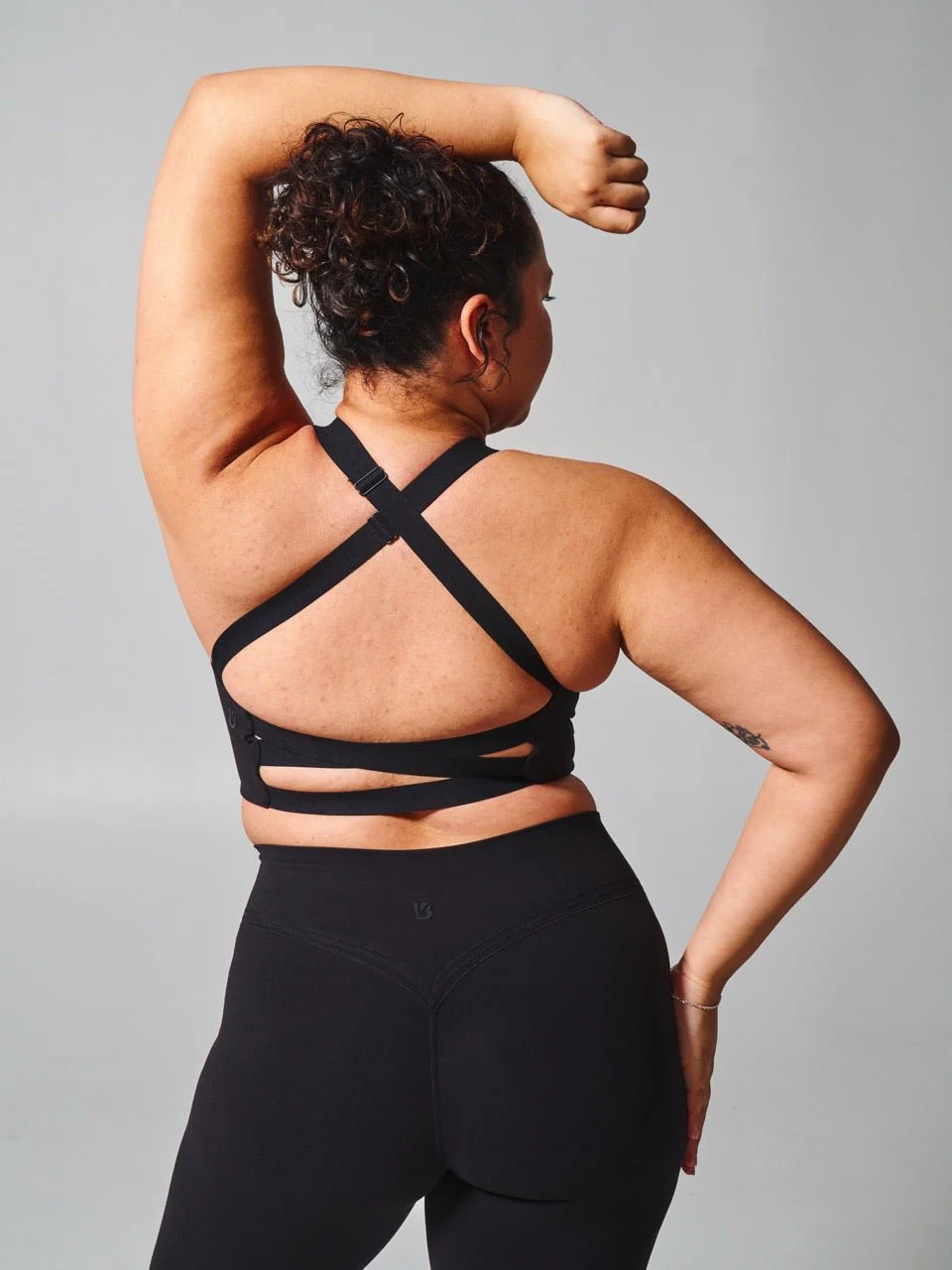 Candy Wrap Sports Bra - Onyx Black - Image 5