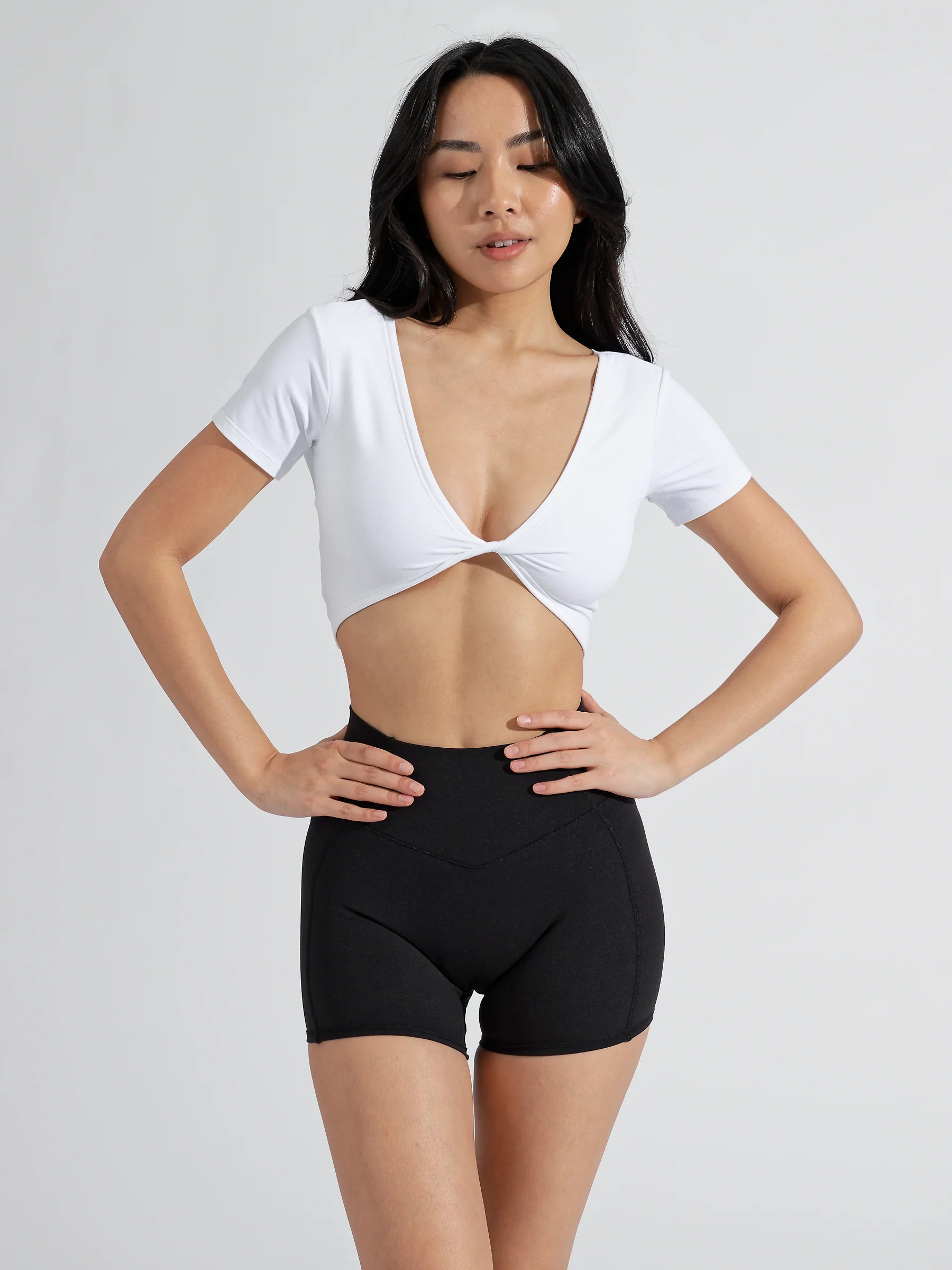 AirKnit Reversible Crop - White - Image 6
