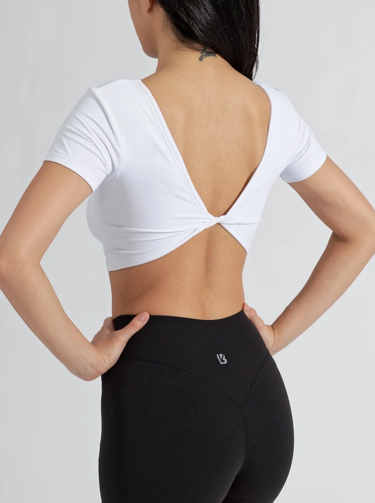 AirKnit Reversible Crop - White - Image 8