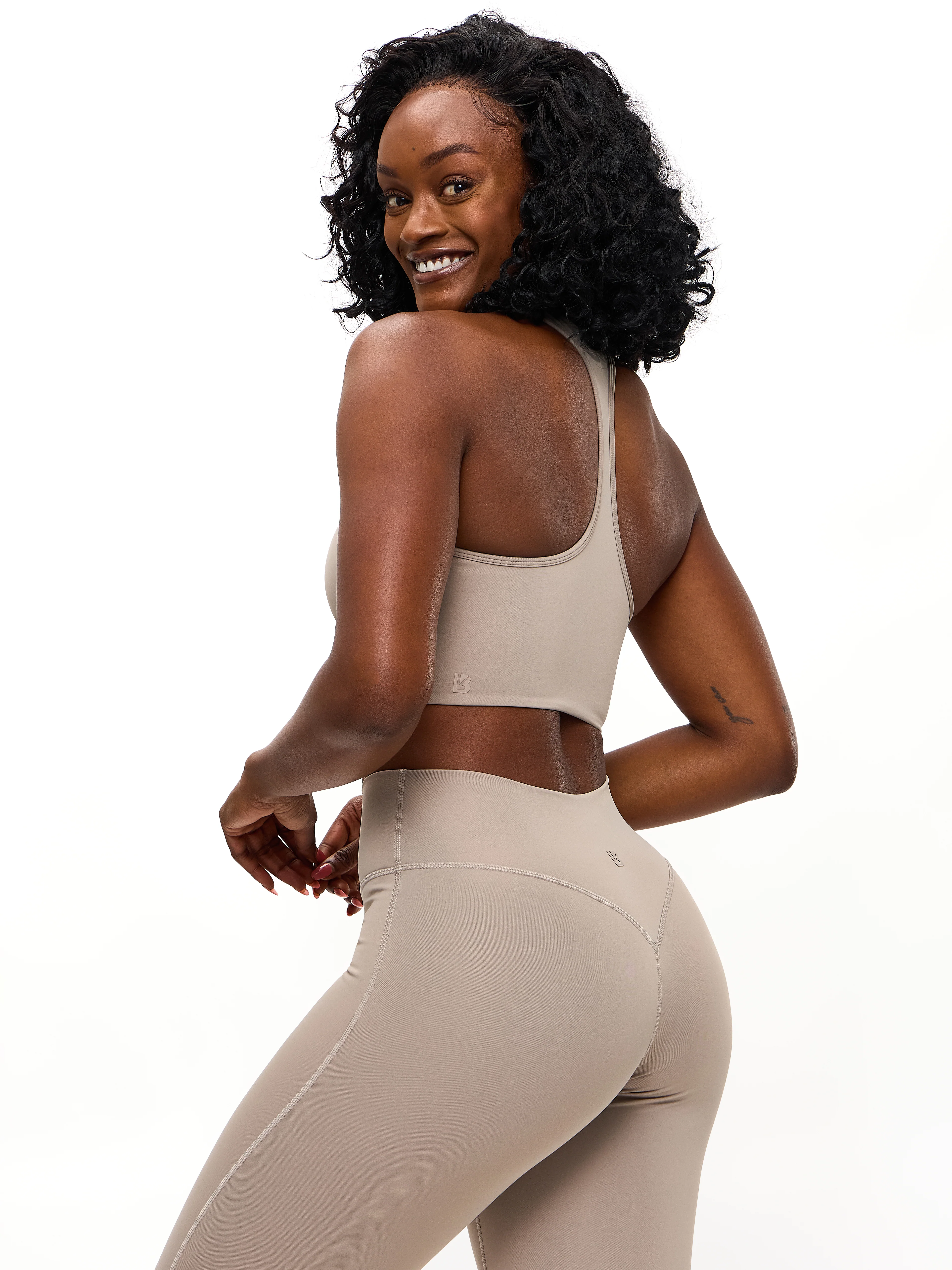 Colorado Zip Sports Bra - Neutral - Image 3