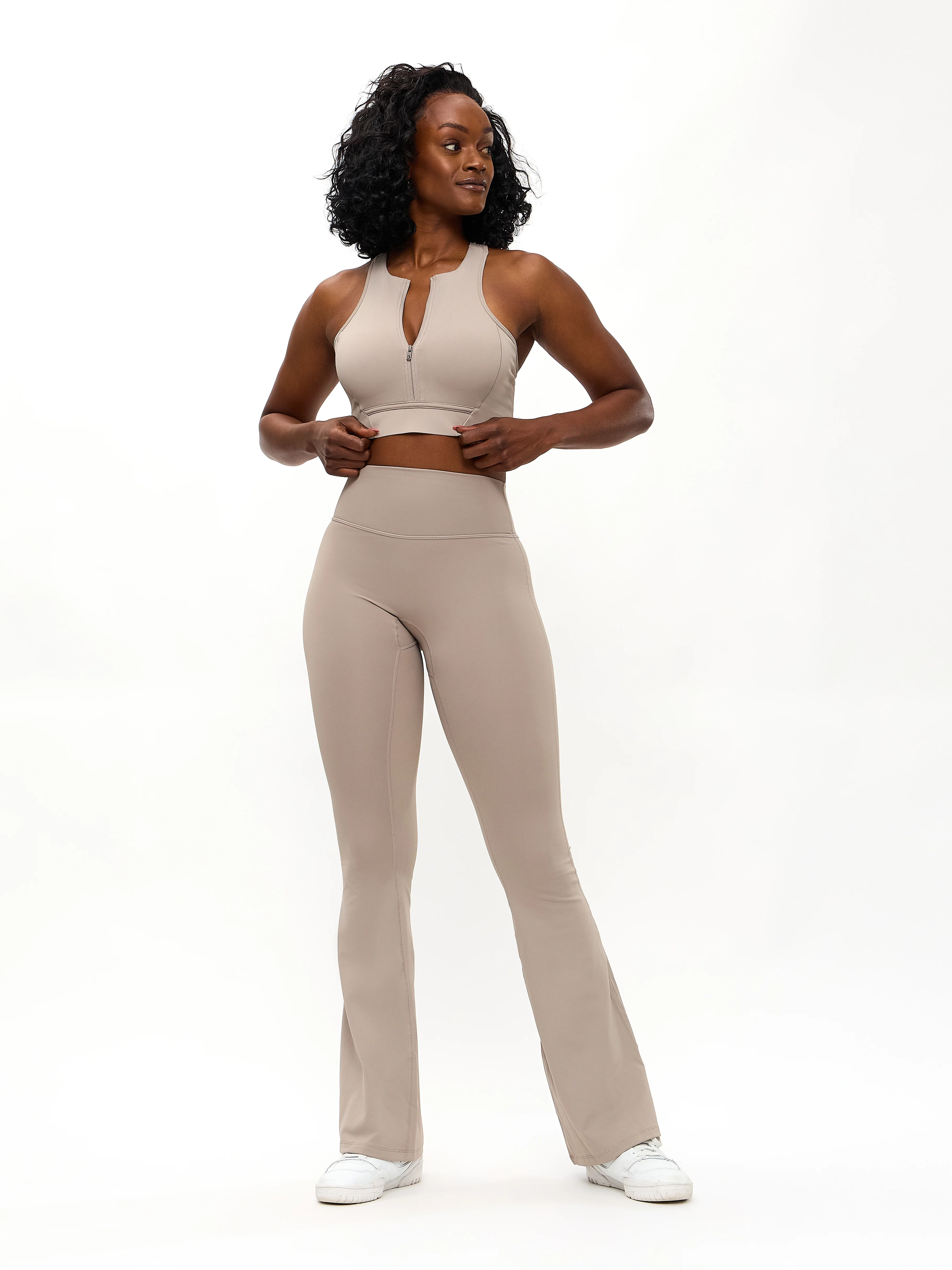 Colorado Fleece Flare Legging - Neutral - Image 5