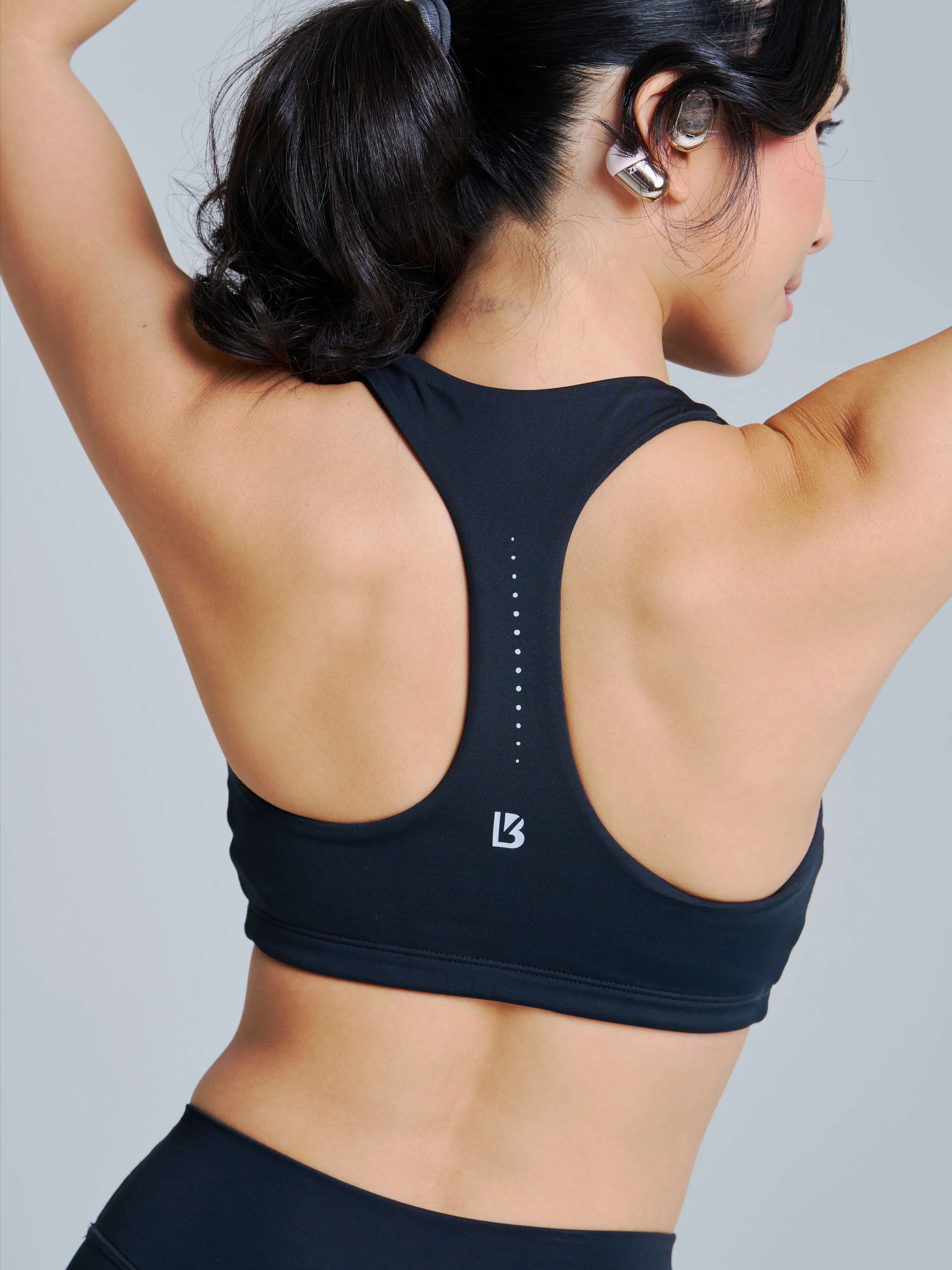 Colorado Fleece Sports Bra - Onyx Black - Image 3