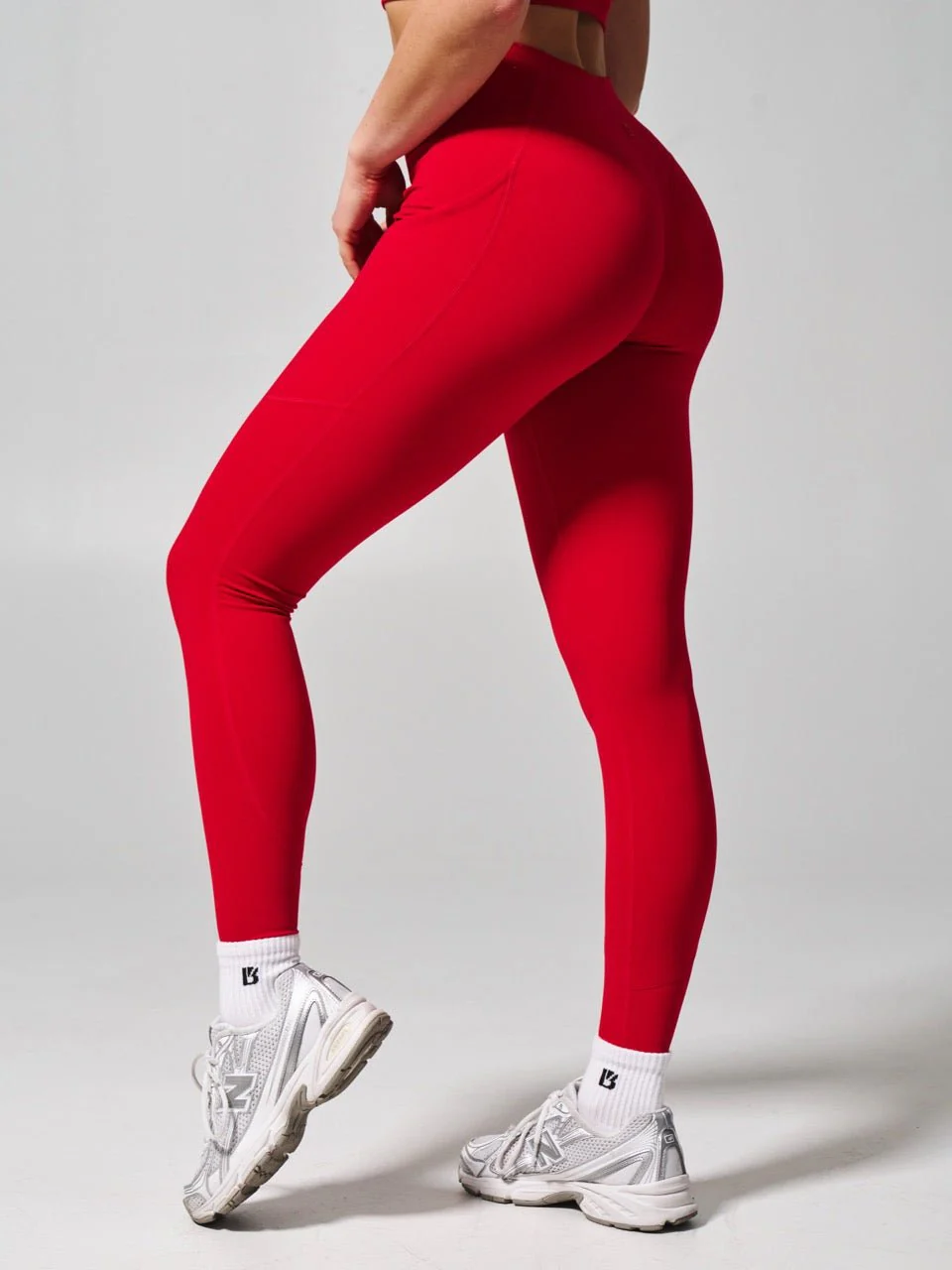 Contour Pocket Legging - Lipstick Red - Image 2