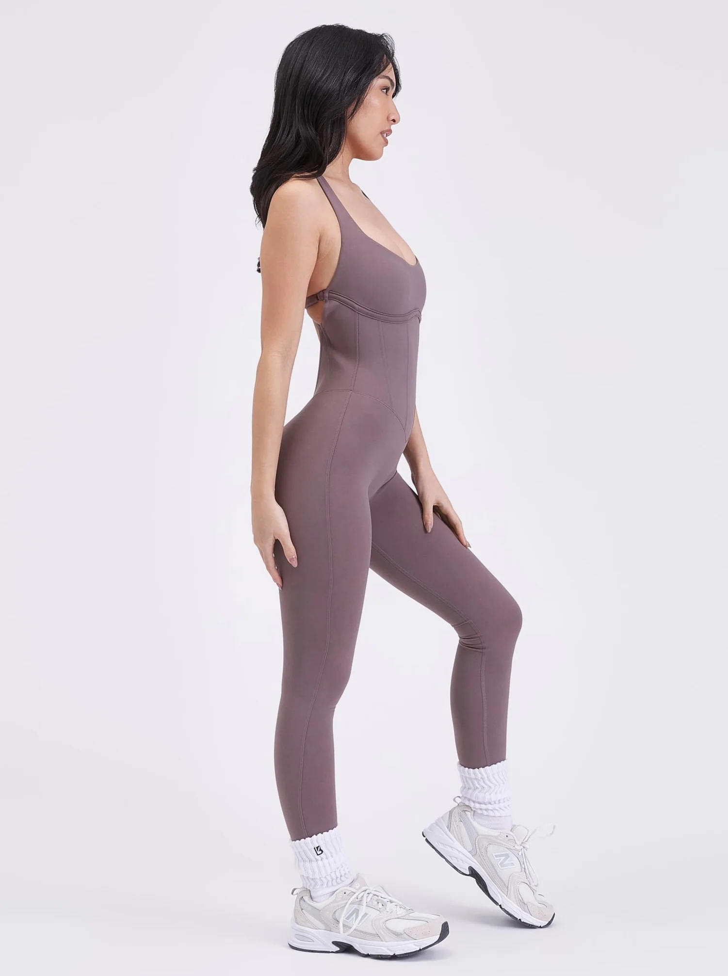 Corset Bodysuit - Mocha Berry - Image 5