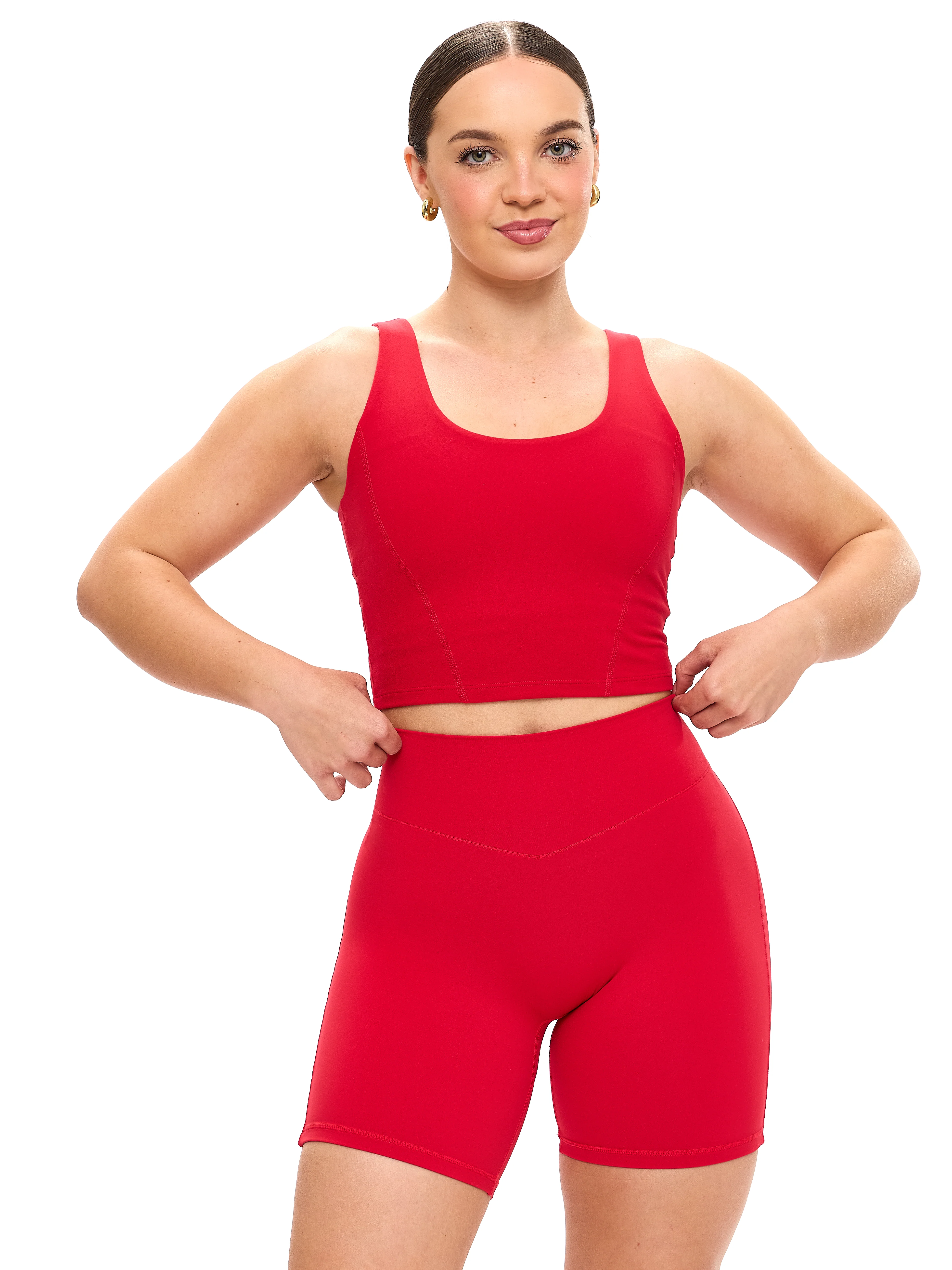 Crystal Crop V2 - Lipstick Red - Image 2