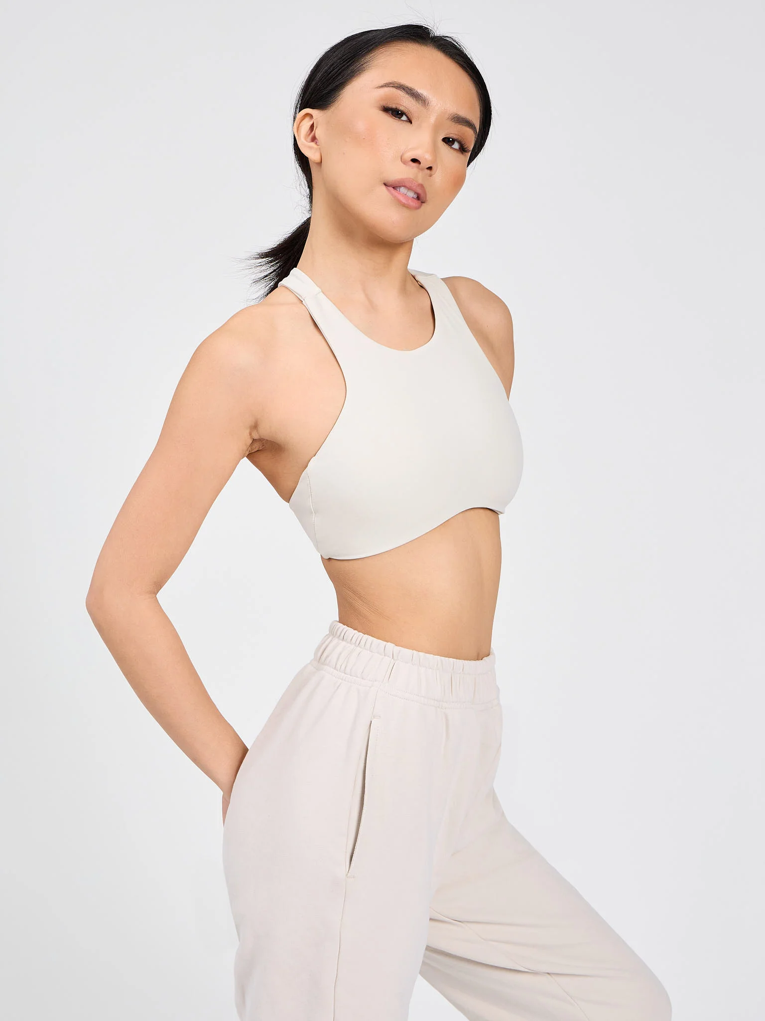 Curve Sports Bra - Bone - Image 4