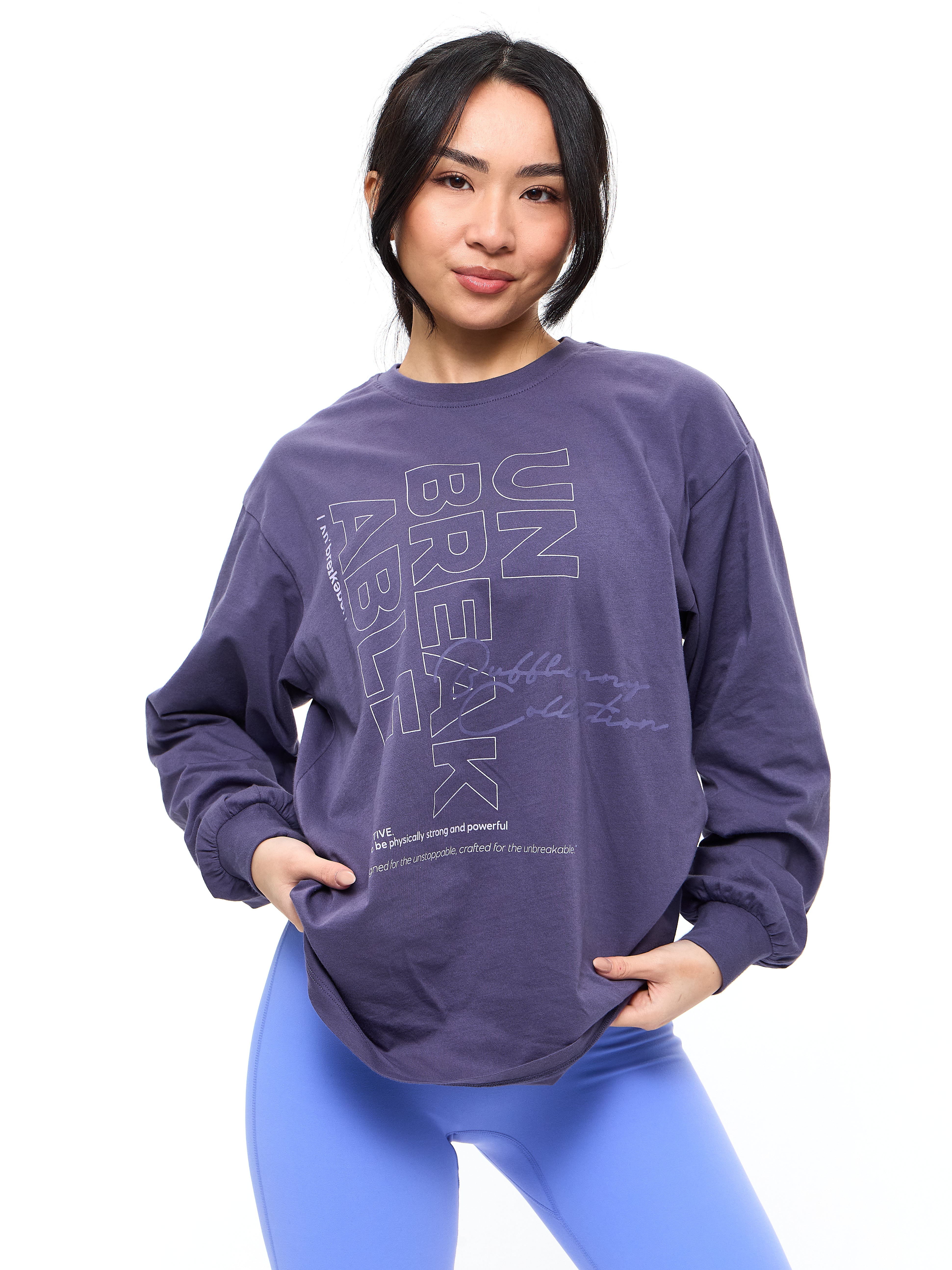 Definition Long Sleeve Tee - Shadow Berry - Image 3