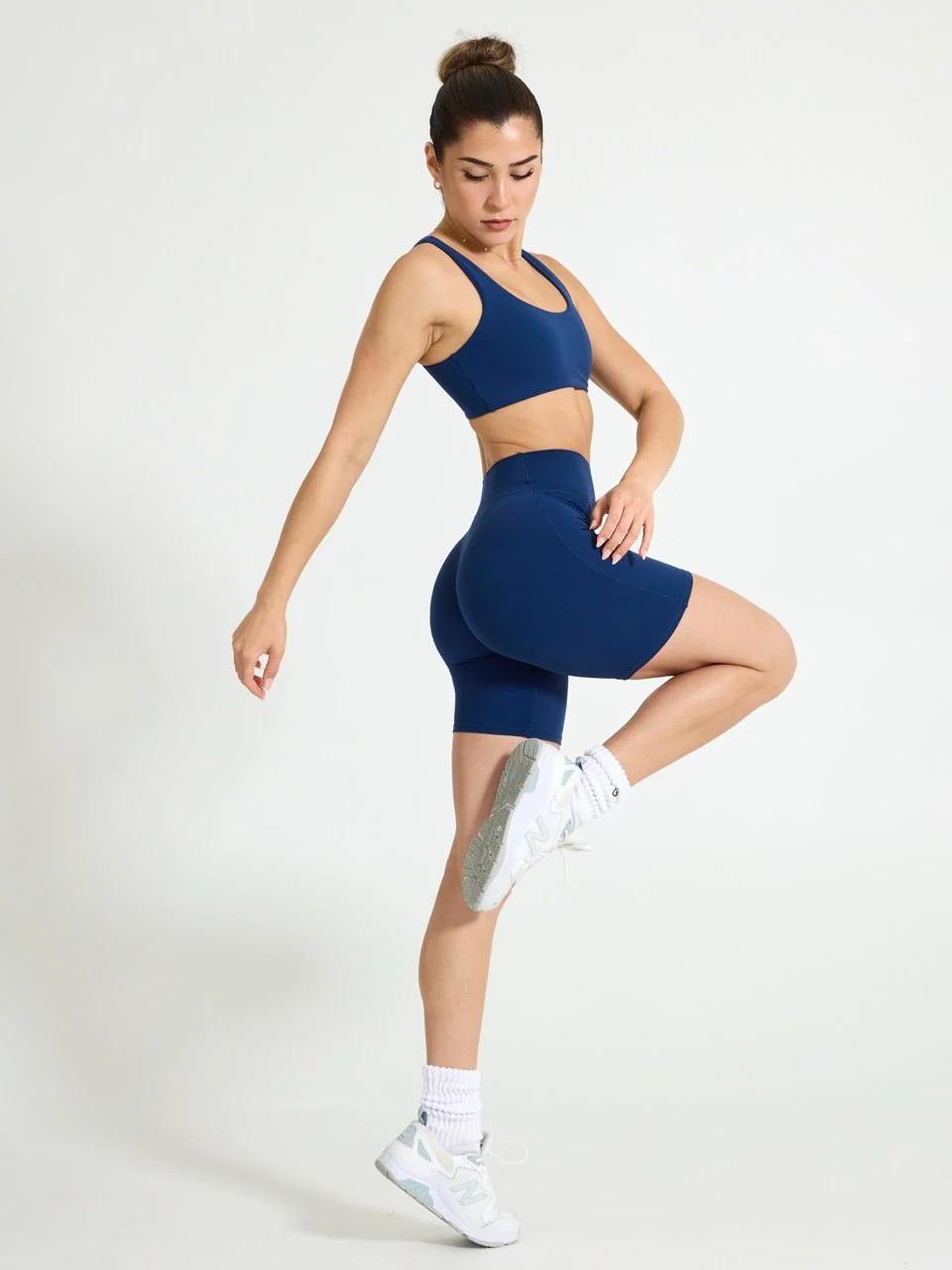 Double Dip Butter Sports Bra - Indigo Shadow - Image 2