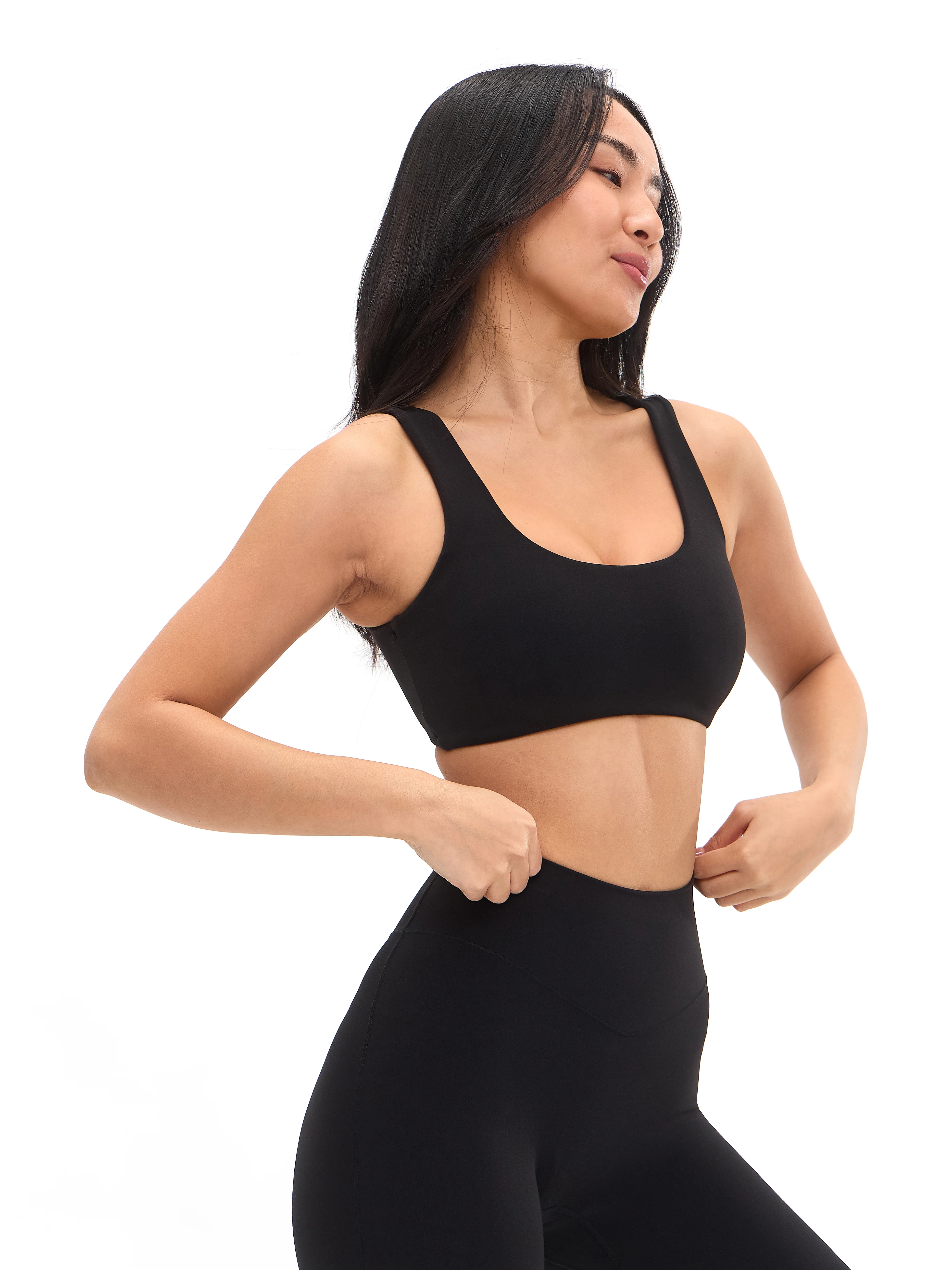 Double Dip Butter Sports Bra - Onyx Black - Image 2