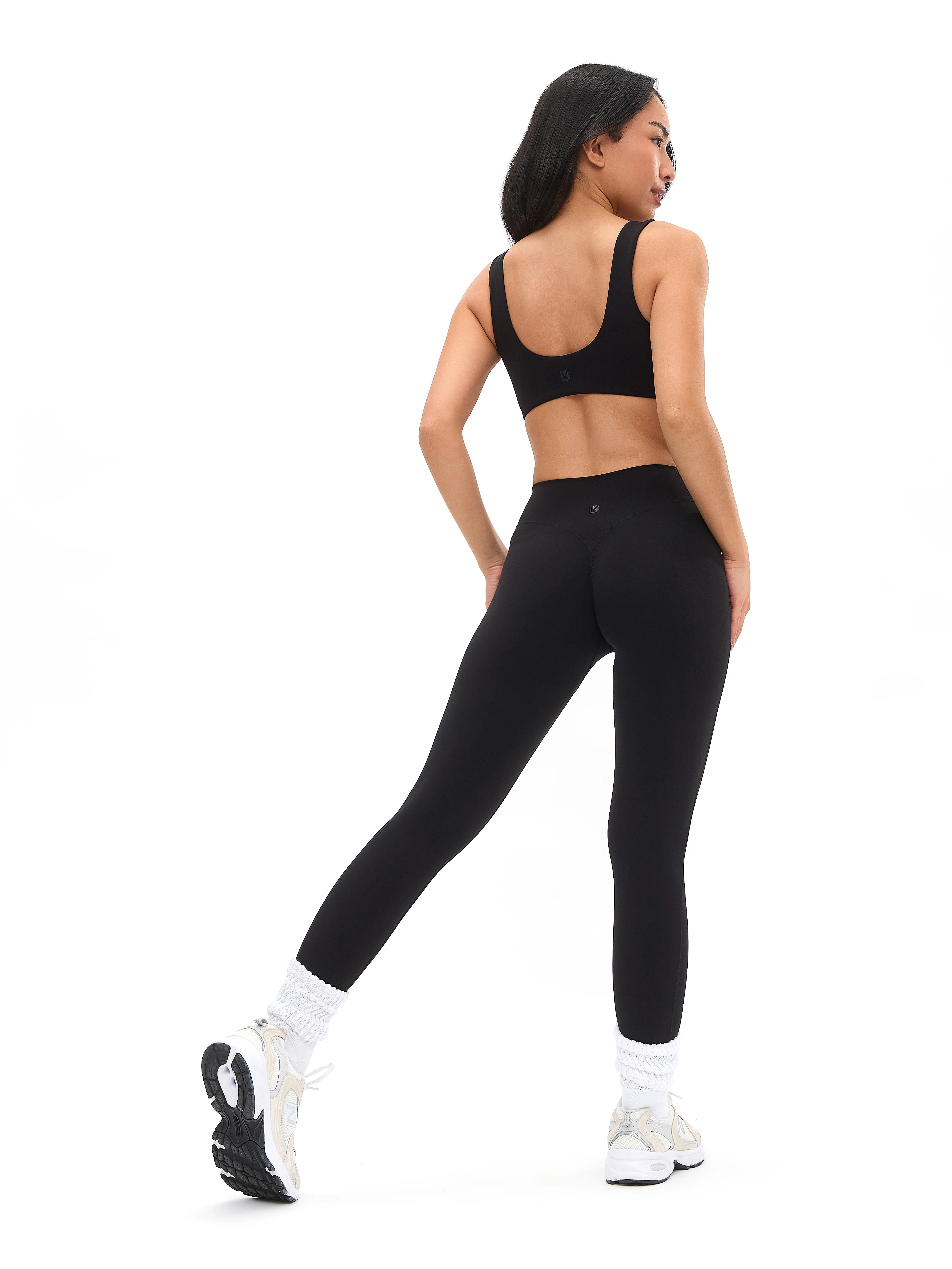 Double Dip Butter Sports Bra - Onyx Black - Image 3